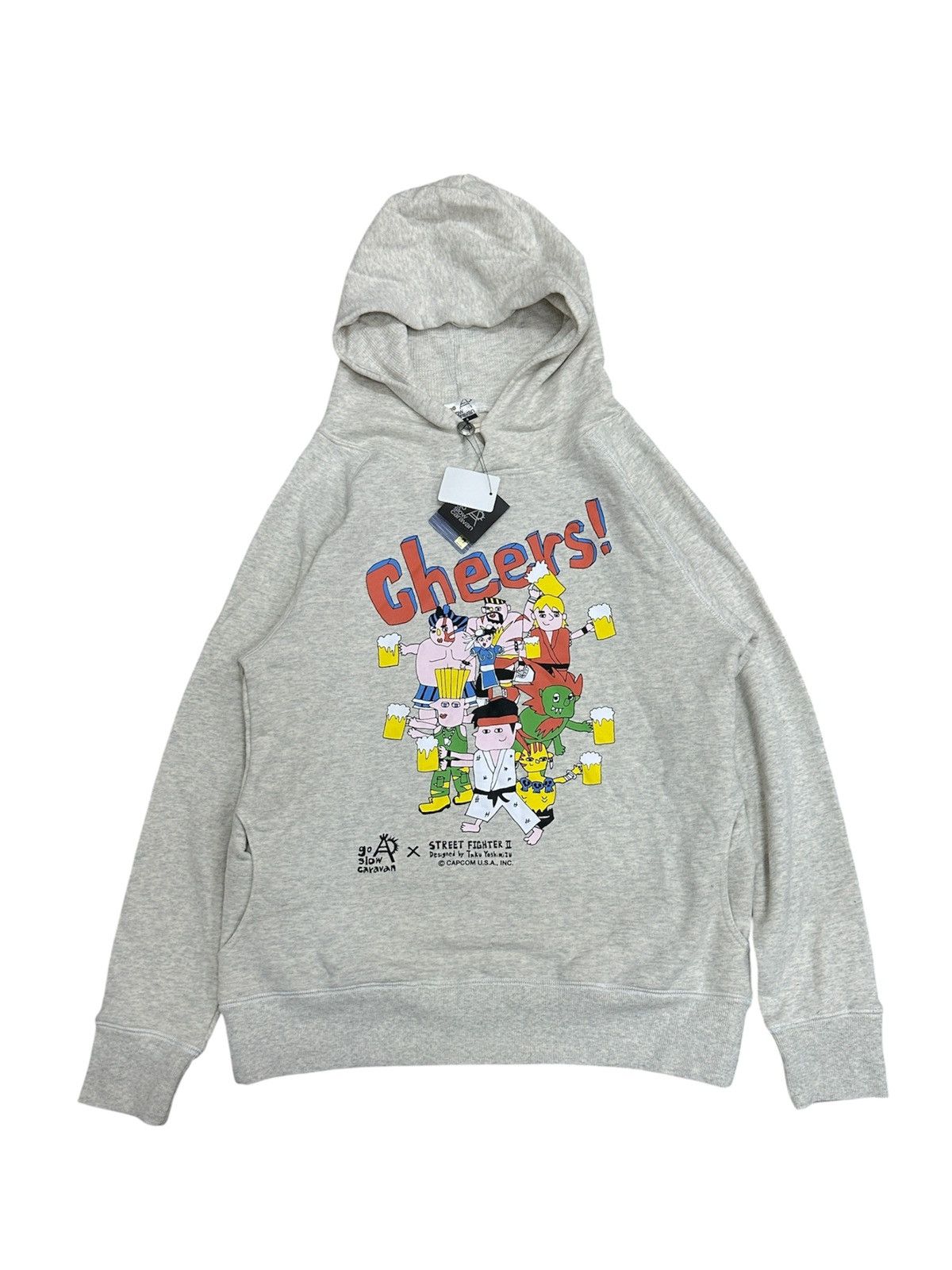 go slow caravan AW20 Go Slow Caravan X Street Fighter Grey Hoodie Size US M / EU 48-50 / 2 - 2 Thumbnail
