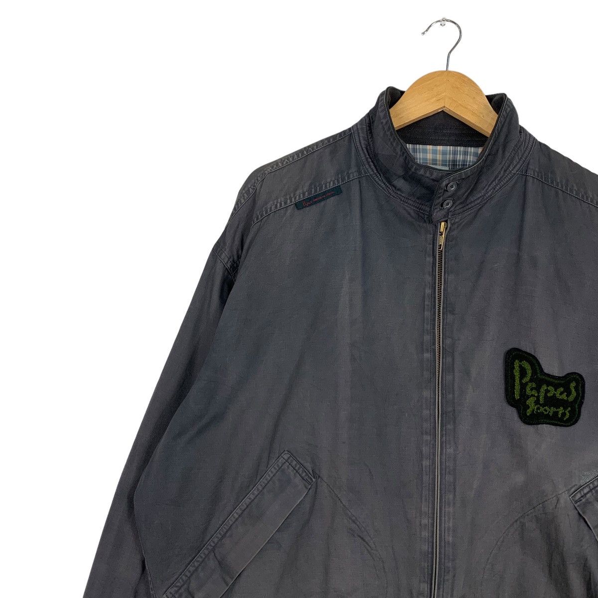 Japanese Brand PAPAS SPORTS Casual Bomber Jacket #1105-C50 Size US L / EU 52-54 / 3 - 6 Thumbnail