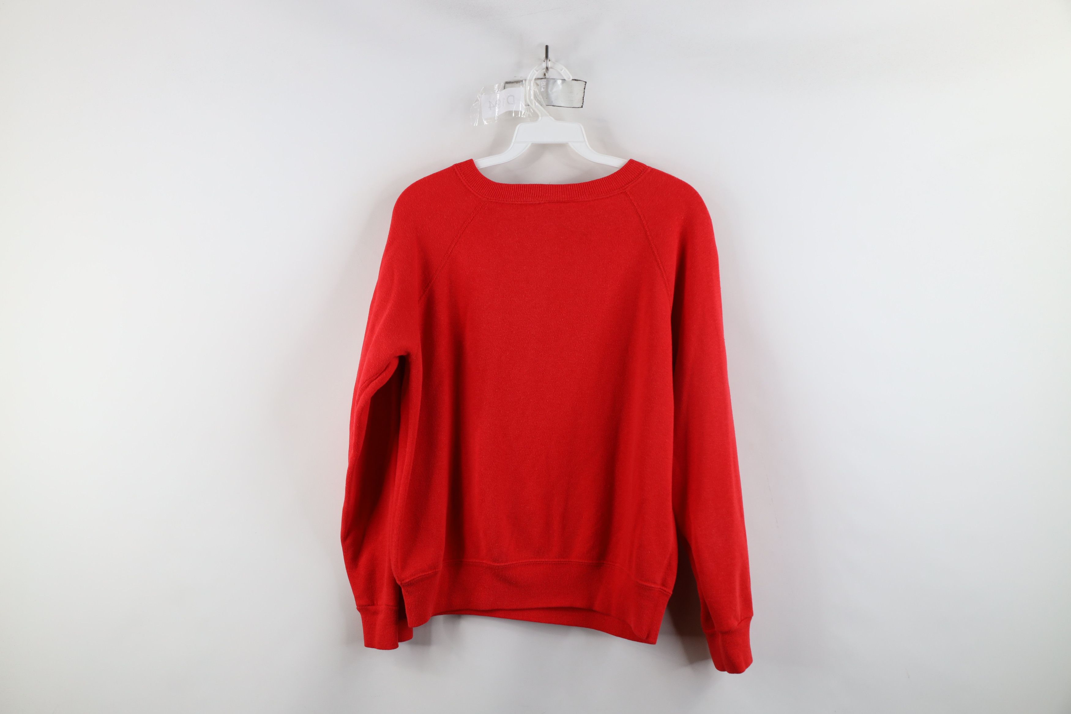 Vintage Vintage 80s Streetwear Bear Crewneck Sweatshirt Red USA Size M / US 6-8 / IT 42-44 - 12 Thumbnail