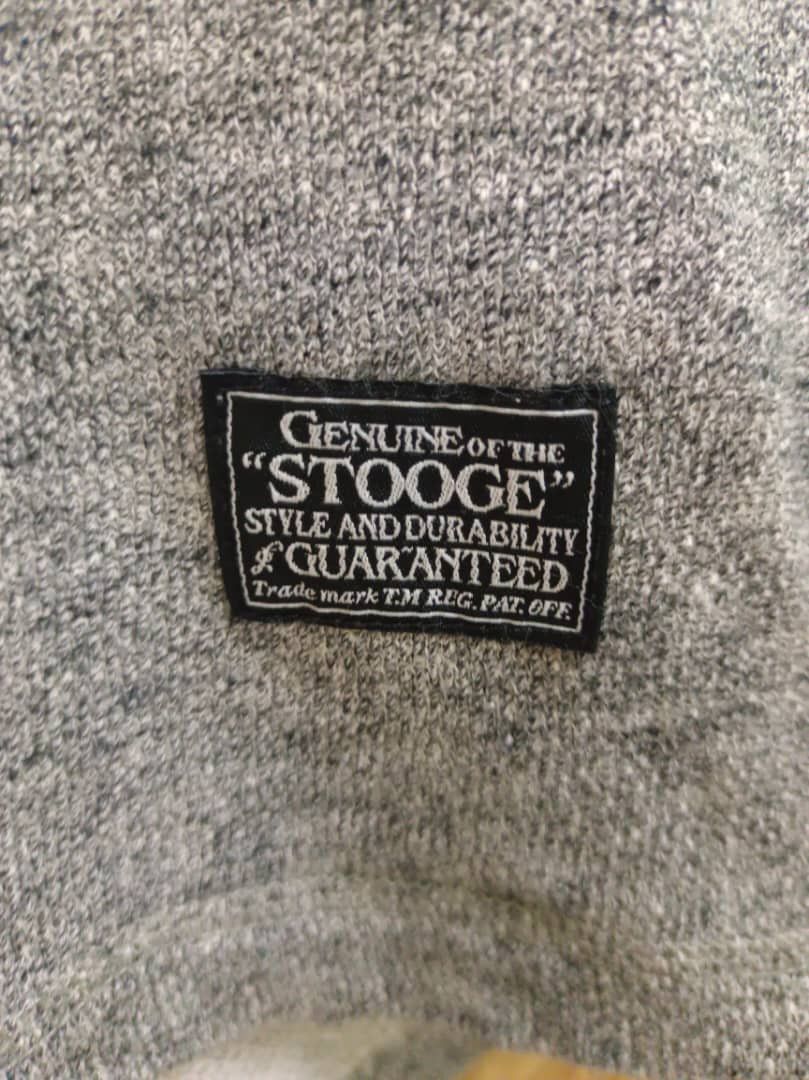 Japanese Brand Vintage Stooge & Co Rough Knitted Crew Neck Tee Size US M / EU 48-50 / 2 - 5 Thumbnail