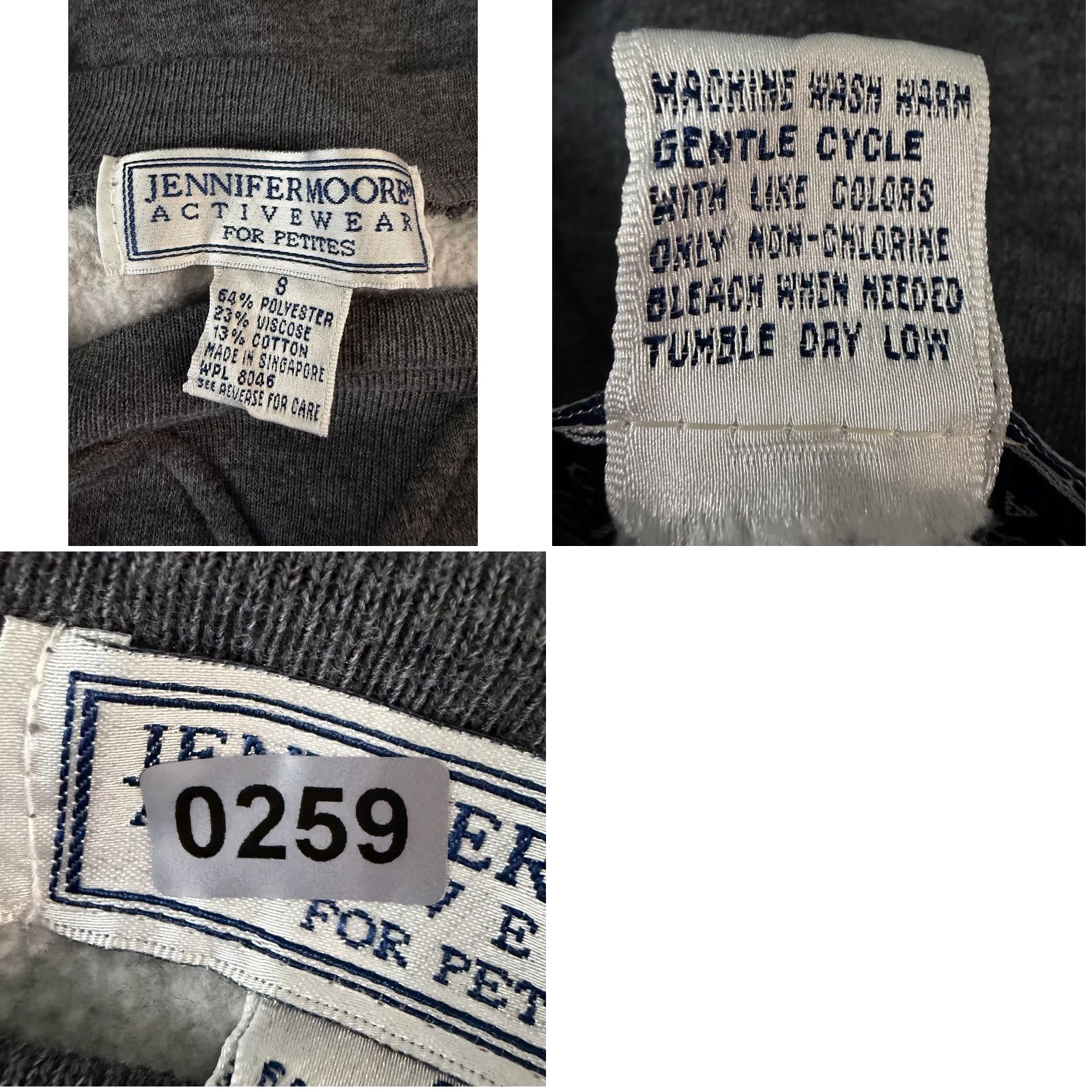 Vintage VINTAGE Jennifer Moore Sweatshirt Womens XS Charcoal Gray Crewneck Tri-blend Knit Pullover 90s Grunge Retro Casual Womens XS Size XS / US 0-2 / IT 36-38 - 9 Thumbnail
