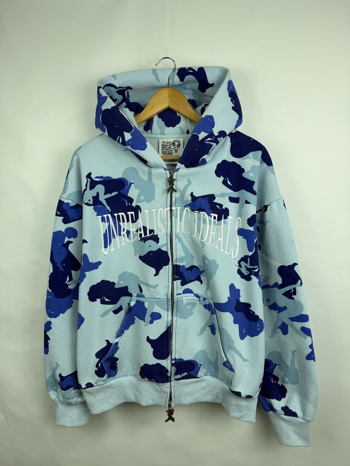 Named Collective 🇺🇸 Y2K Named Collective Sexy Girl Camo Baggy Zip Up Hoodie Size US L / EU 52-54 / 3 - 2 Thumbnail