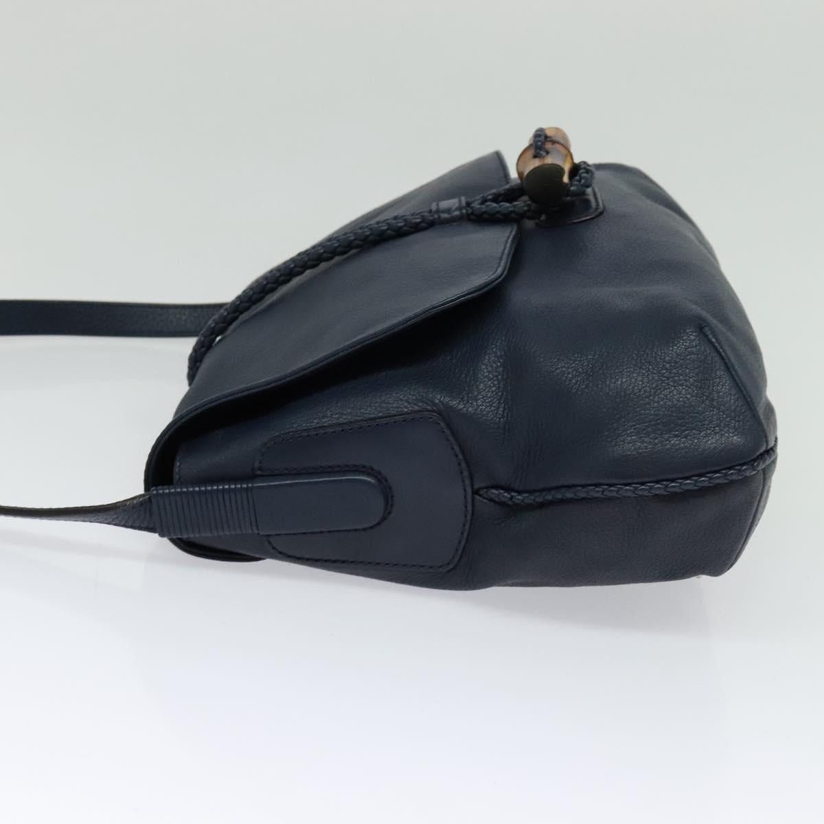 Gucci GUCCI Shoulder Bag Leather Blue Gold Size ONE SIZE - 3 Thumbnail