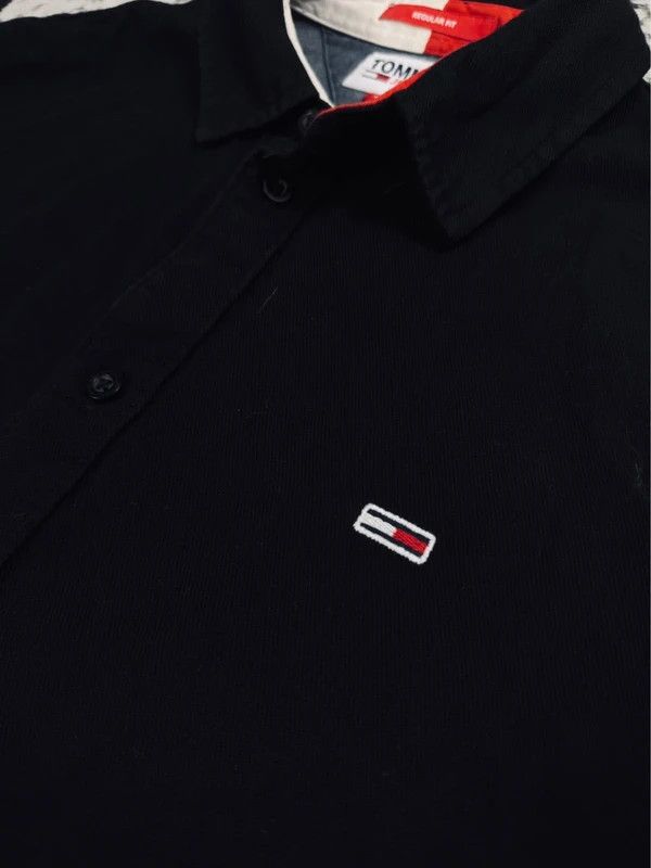 Tommy Hilfiger Tommy Hilfiger heavy overshirt black XL logo Size US XL / EU 56 / 4 - 4 Thumbnail