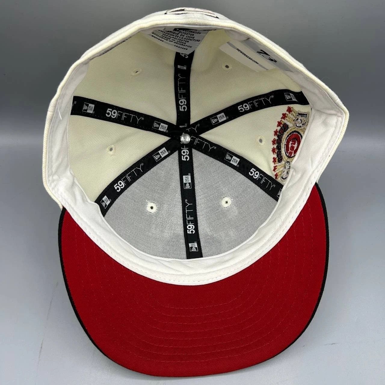 New Era Chicago Cubs Hat Men 7 3/8 59Fifty New Era MLB Fitted Size ONE SIZE - 2 Thumbnail