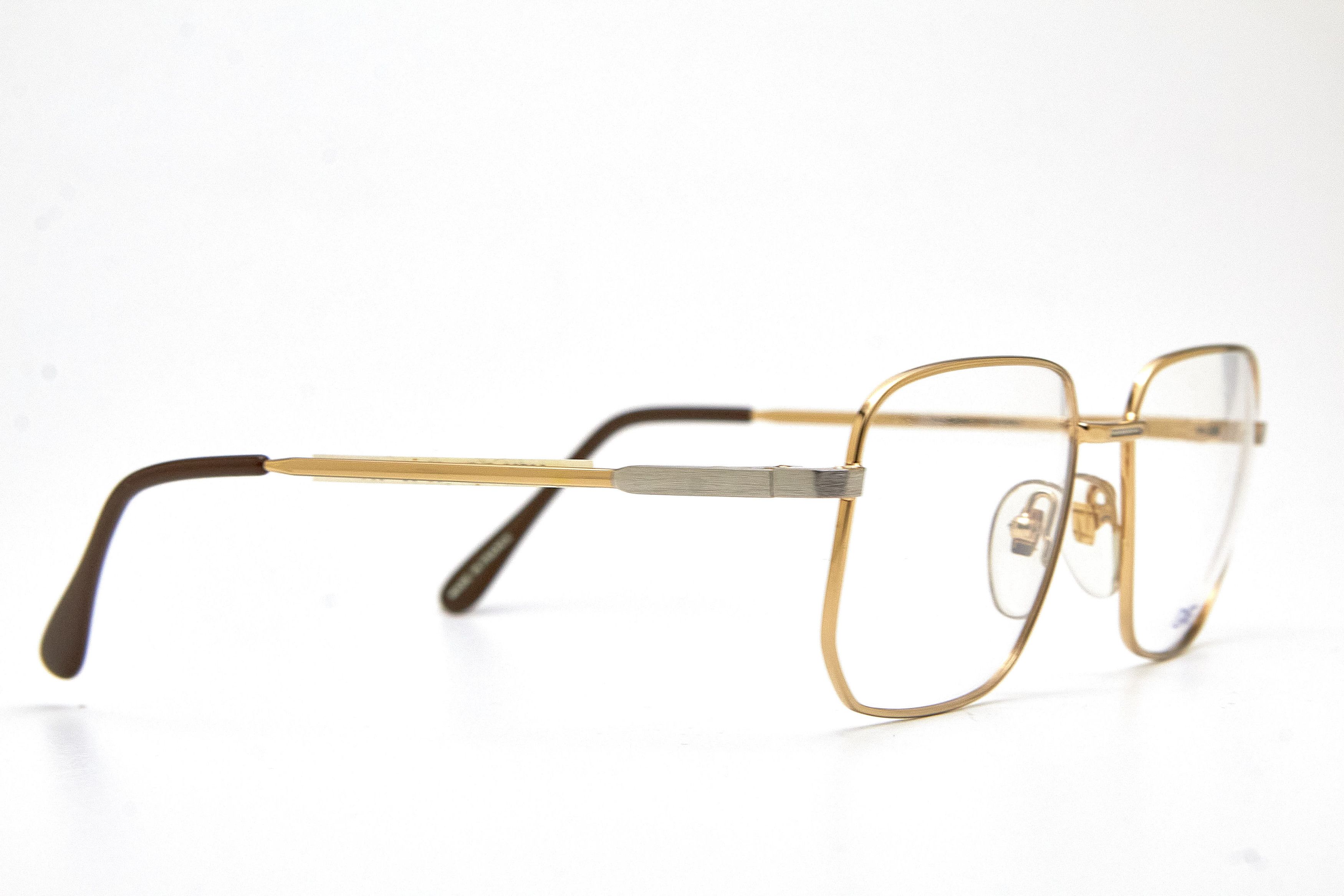Vintage Old Money GRASSET Gold&Silver Rectangular Quiet Lux Specs Size ONE SIZE - 5 Thumbnail