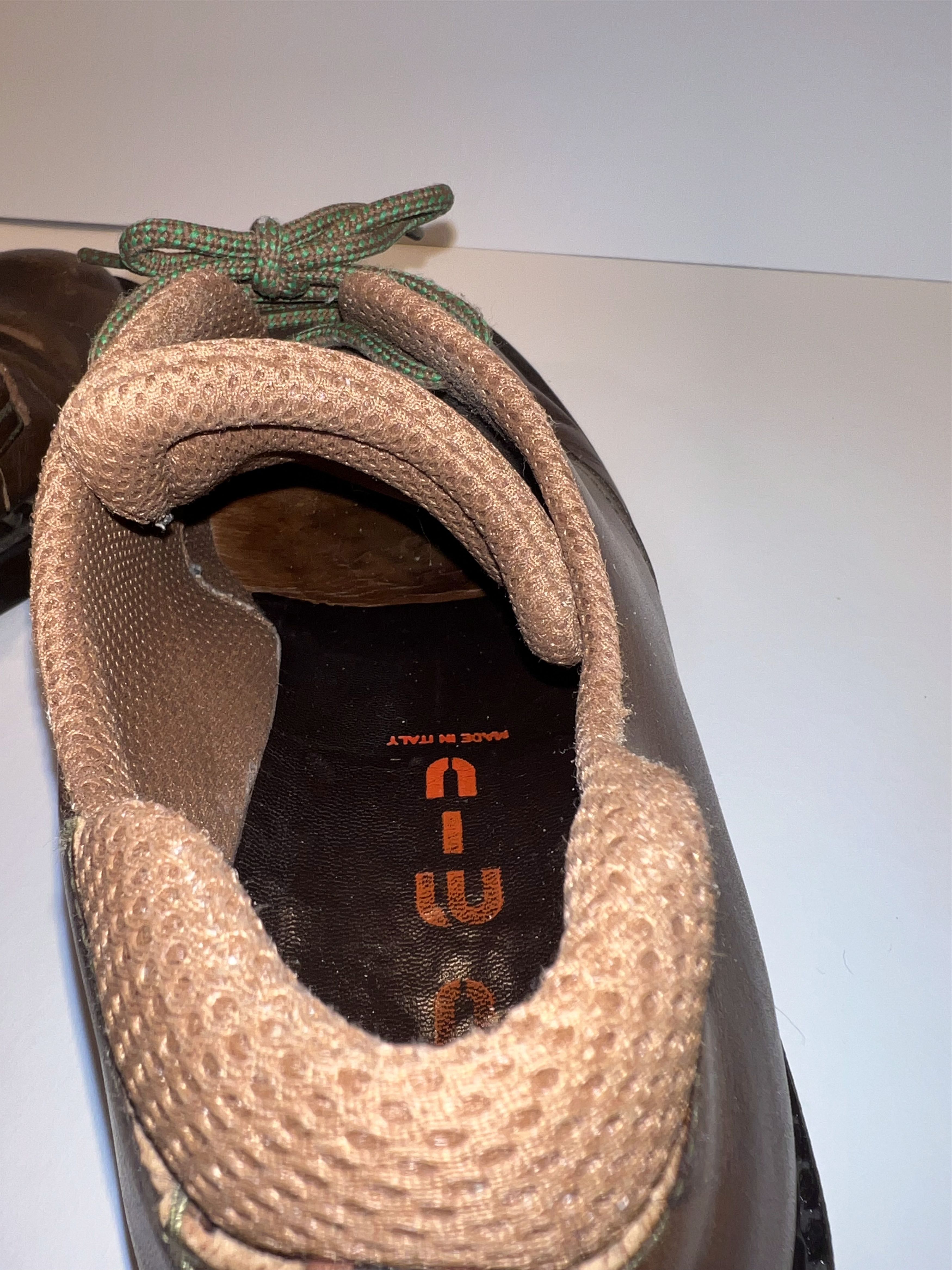 Miu Miu Miu Miu Archival / 1999 Men's Square Toe Laced Derby Shoes Size US 11 / EU 44 - 6 Thumbnail