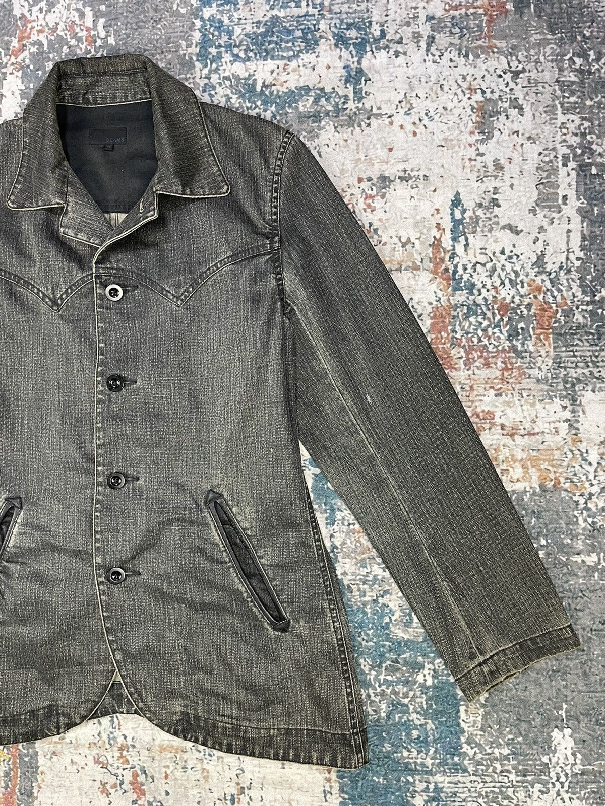Beams Plus Beams Dark Grey Denim Jackets Size US M / EU 48-50 / 2 - 4 Thumbnail