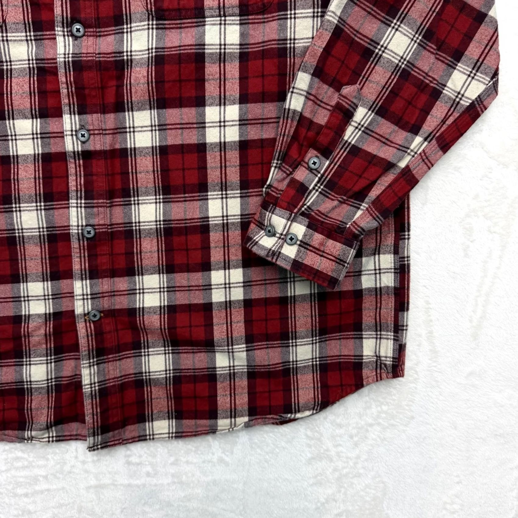Carhartt Carhartt Flannel Shirt Shacket XL Red Plaid Button-Up Workwear Mens Size US XL / EU 56 / 4 - 5 Thumbnail