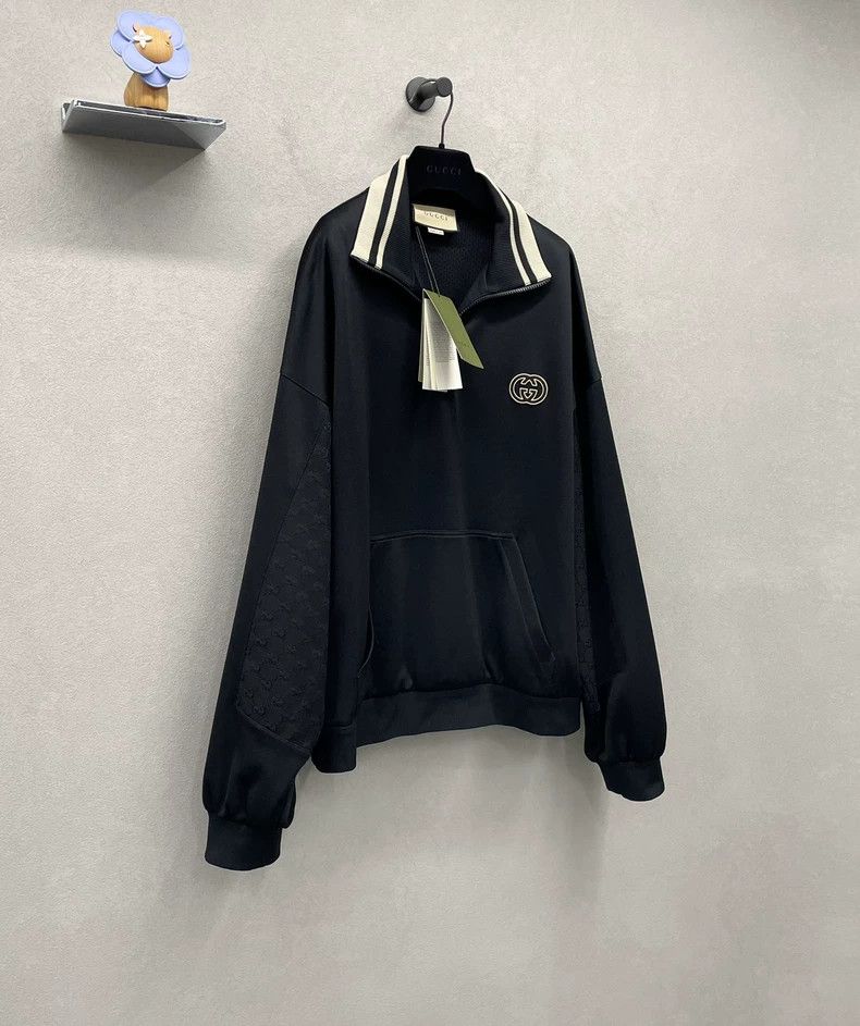Gucci Gucci New black embroidered letter sweatshirt 2502-Nextarro Size US XL / EU 56 / 4 - 4 Thumbnail