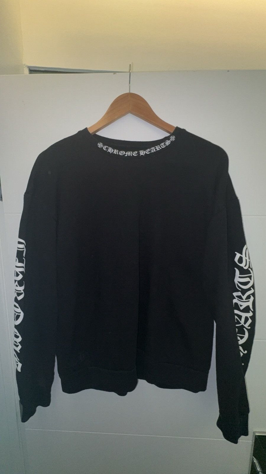 Chrome Hearts Chrome Hearts Neck Logo Crewneck Size US M / EU 48-50 / 2 - 1 Thumbnail