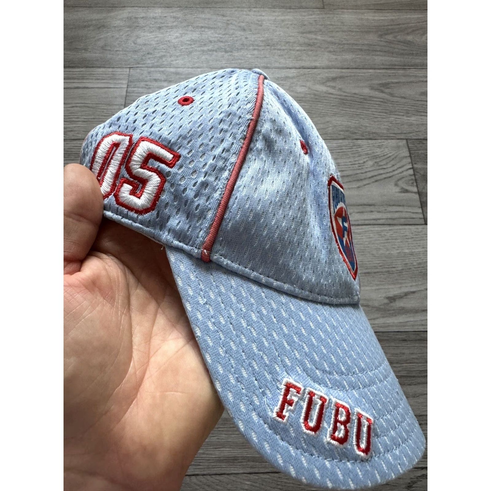Fubu VINTAGE Fubu Panel Cap Hat Mens One Size Blue Athletic 05 Cap Size ONE SIZE - 2 Thumbnail