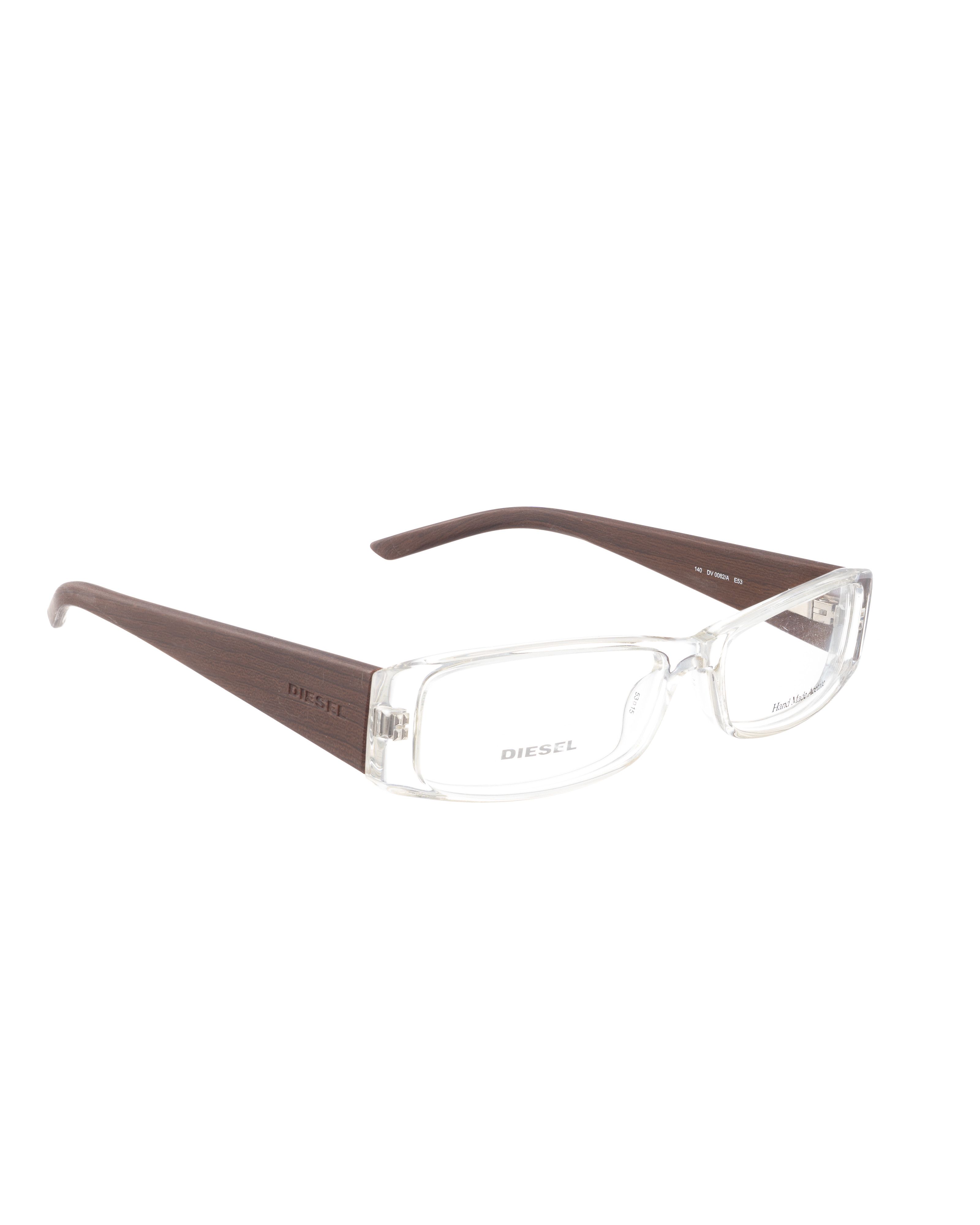 Diesel Diesel 00s Transparent Clears Glasses with Brown Temples Size ONE SIZE - 2 Thumbnail