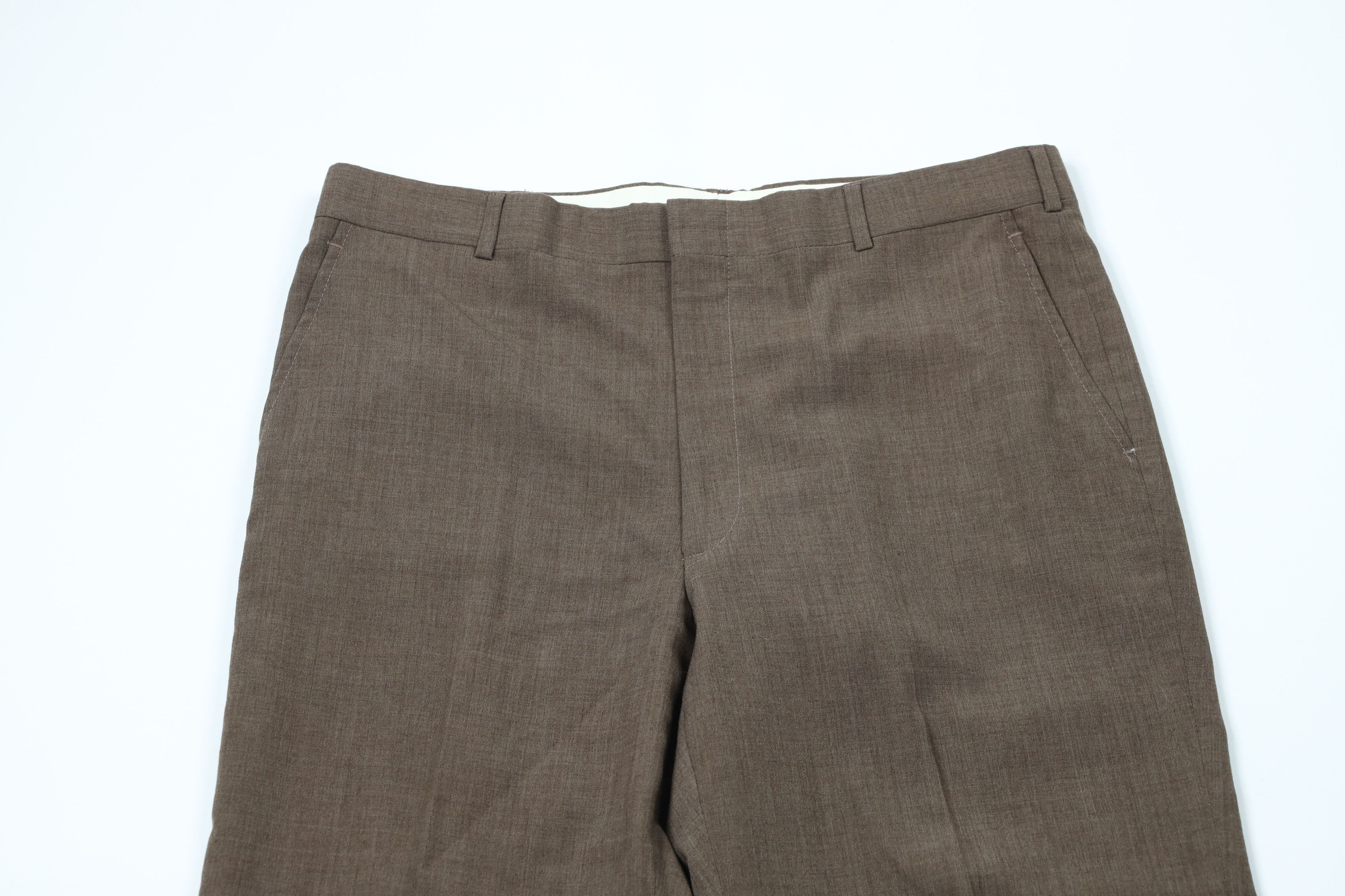 Vintage Vintage 70s Streetwear Flared Wide Leg Chino Pants Brown USA Size US 34 / EU 50 - 2 Thumbnail