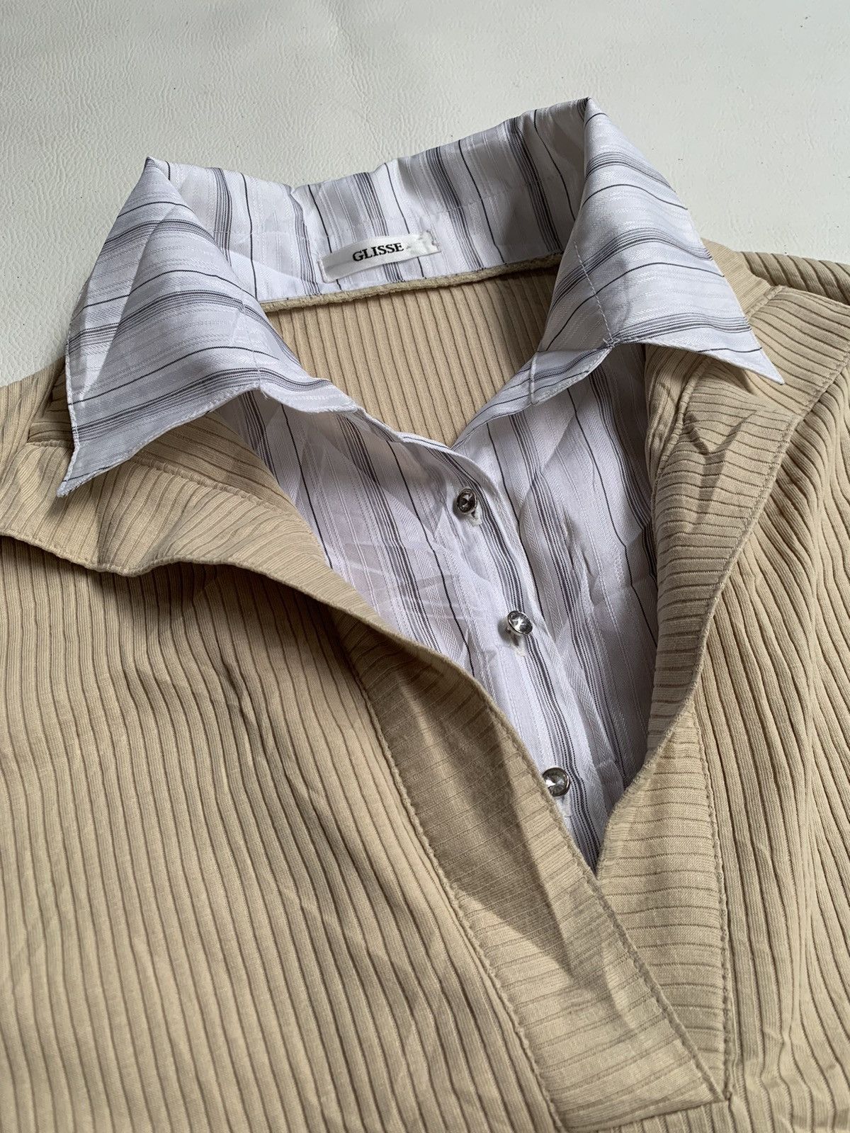 Beauty Beast × If Six Was Nine × Japanese Brand Undefined Japan Glisse Double layer shirt Size US XS / EU 42 / 0 - 3 Thumbnail