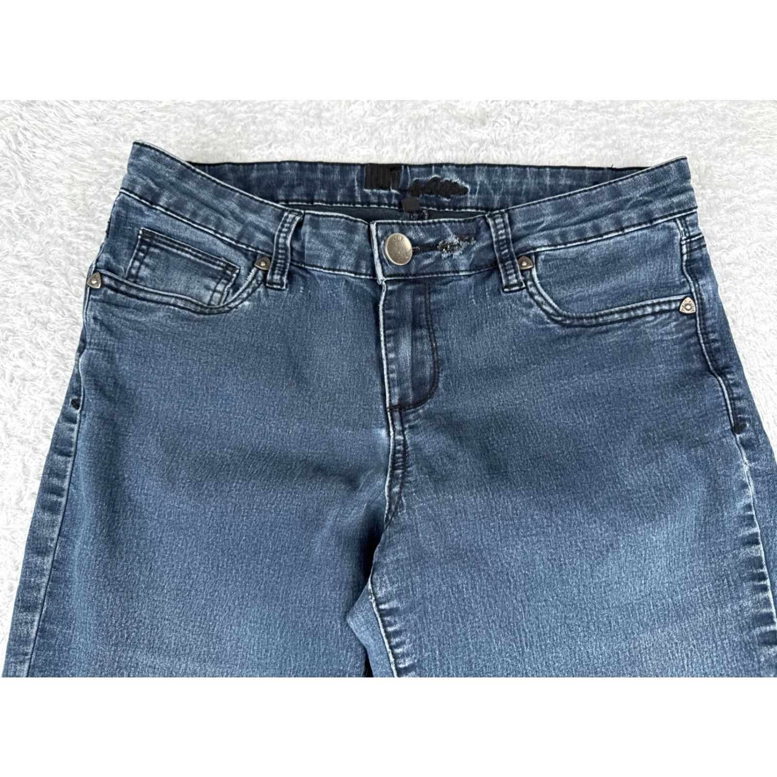 Vintage KUT from the Kloth Jeans Womens 8 Blue Denim Medium Wash Bootcut Flare 30x30 Adult Regular Size 30 Blue 90s? (No, avoid adding decade unless given) Size 30" / US 8 / IT 44 - 4 Thumbnail