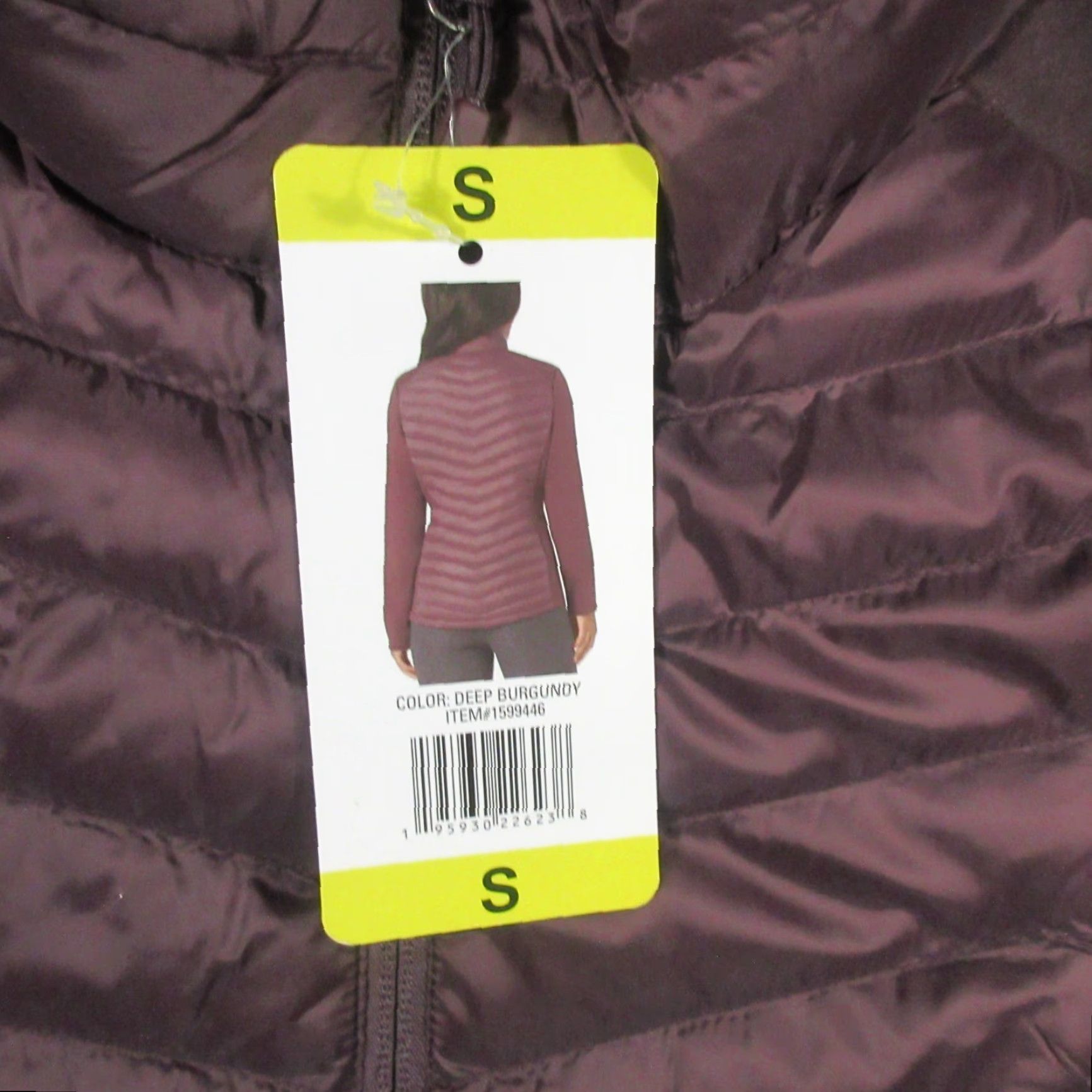 Vintage 32 Degrees Heat Puffer Jacket Women S Burgundy Mixed Media Packable NEW NWT Jacket Size S / US 4 / IT 40 - 5 Thumbnail