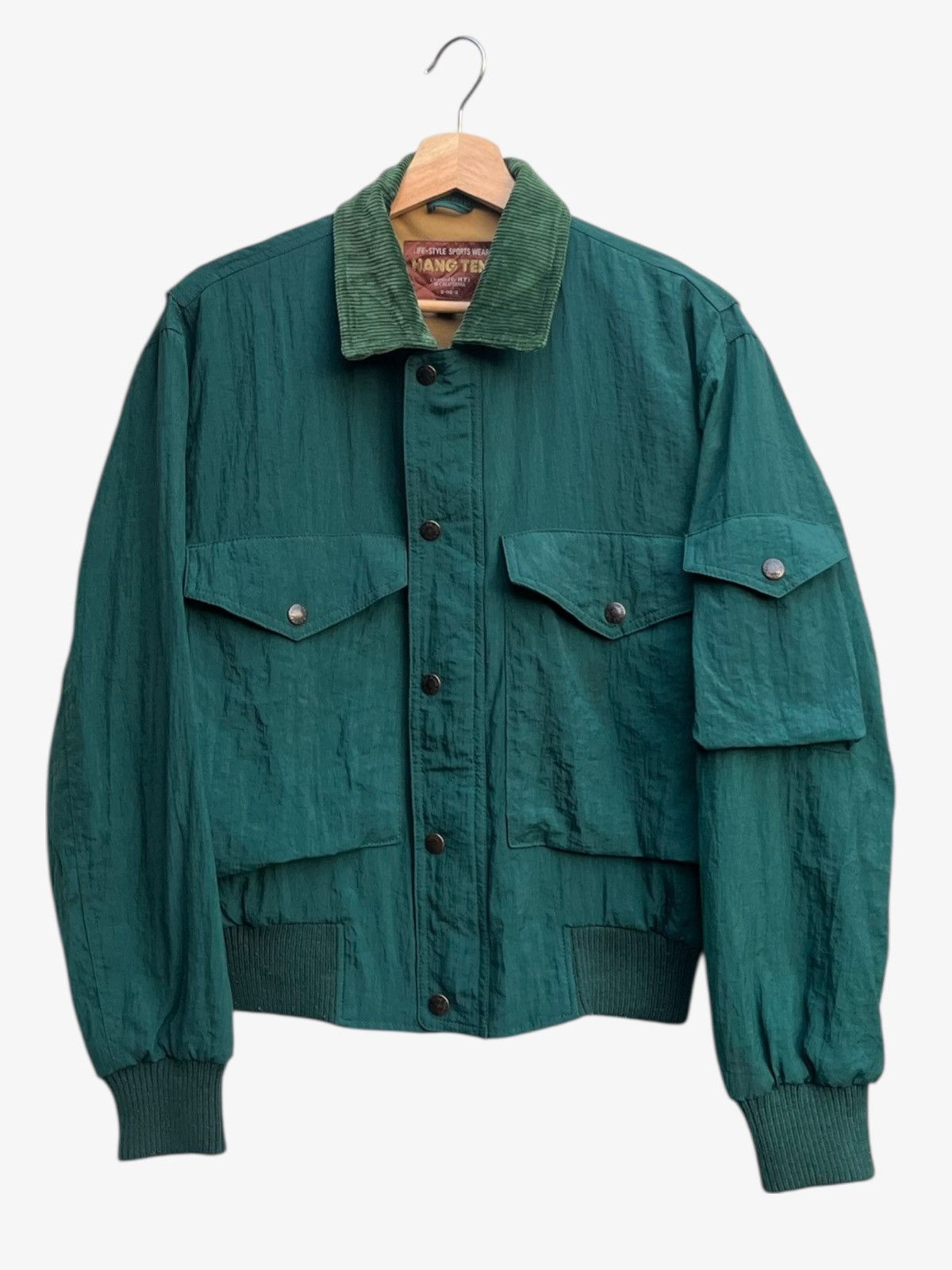 Hang Ten Vintage 80’s Hang Ten Big Pockets Bomber Jacket Size US M / EU 48-50 / 2 - 1 Thumbnail