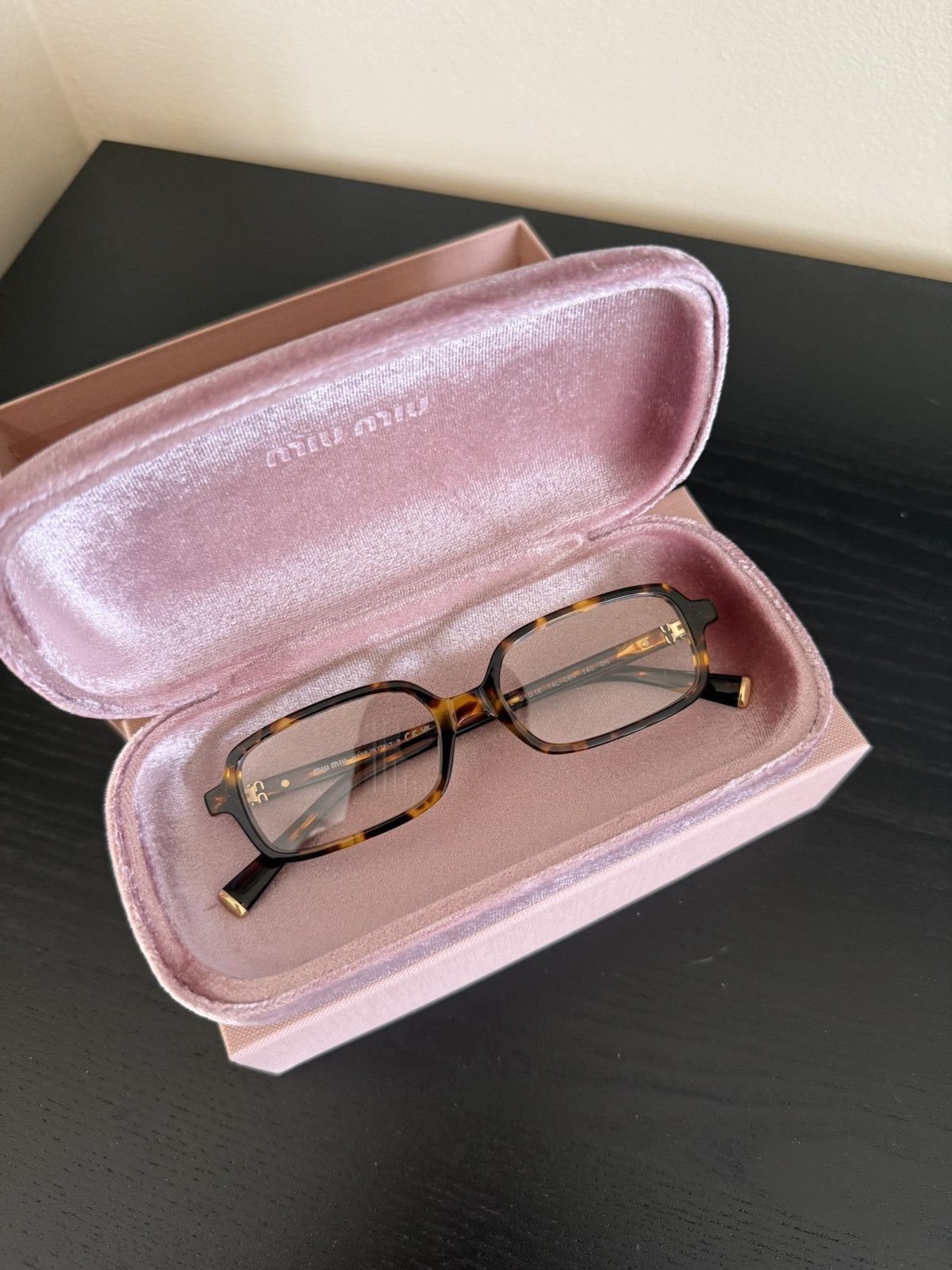 Miu Miu Miu Miu Rectangular Frame Glasses Size ONE SIZE - 1 Thumbnail