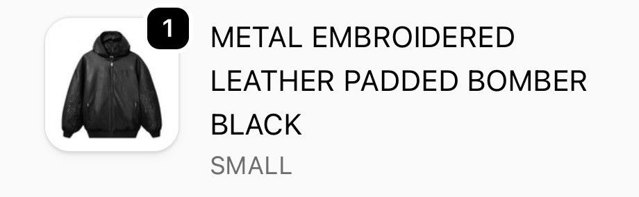 Revenge Revenge Metal Embroidered Leather Padded Bomber Black Size US S / EU 44-46 / 1 - 10 Thumbnail