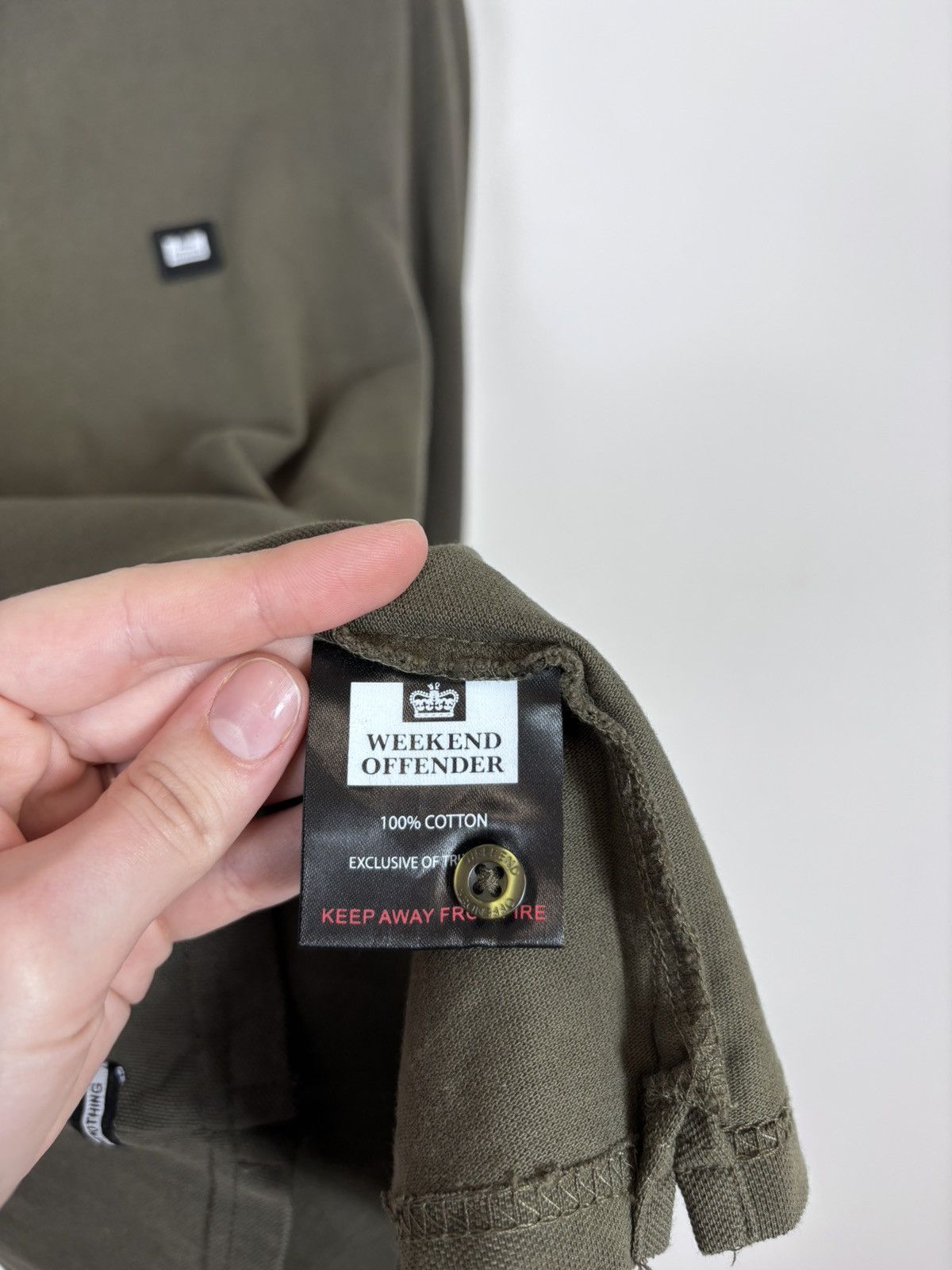 Weekend Offender Weekend Offender Men’s Khaki Long Sleeve Polo Shirt Size US S / EU 44-46 / 1 - 15 Thumbnail