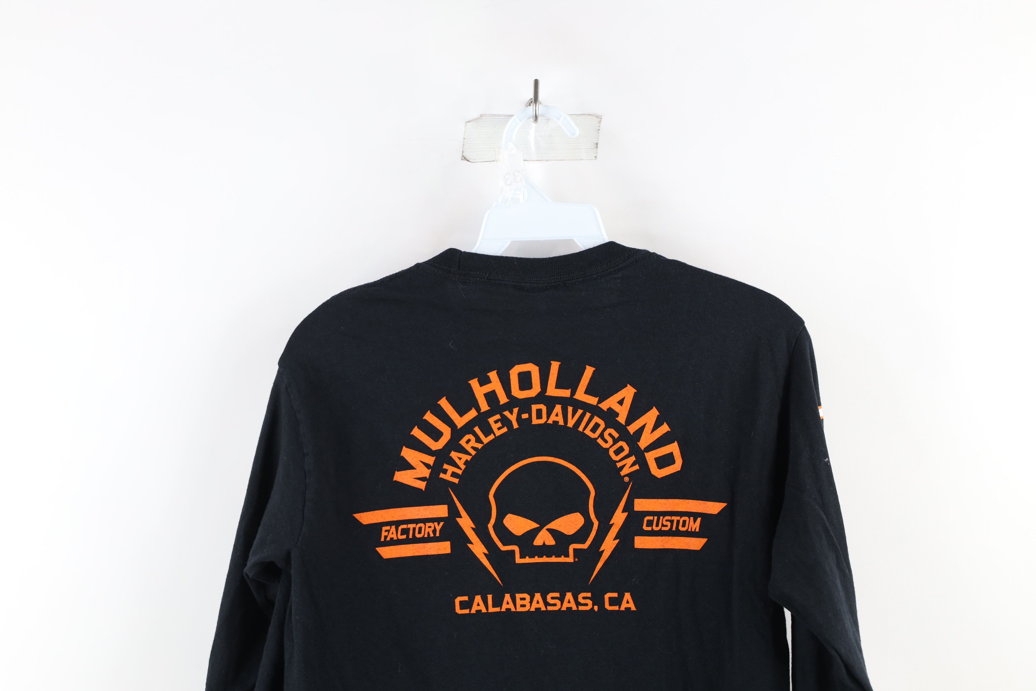 Harley Davidson Vintage Harley Davidson Spell Out Long Sleeve T-Shirt Black Size US S / EU 44-46 / 1 - 10 Thumbnail