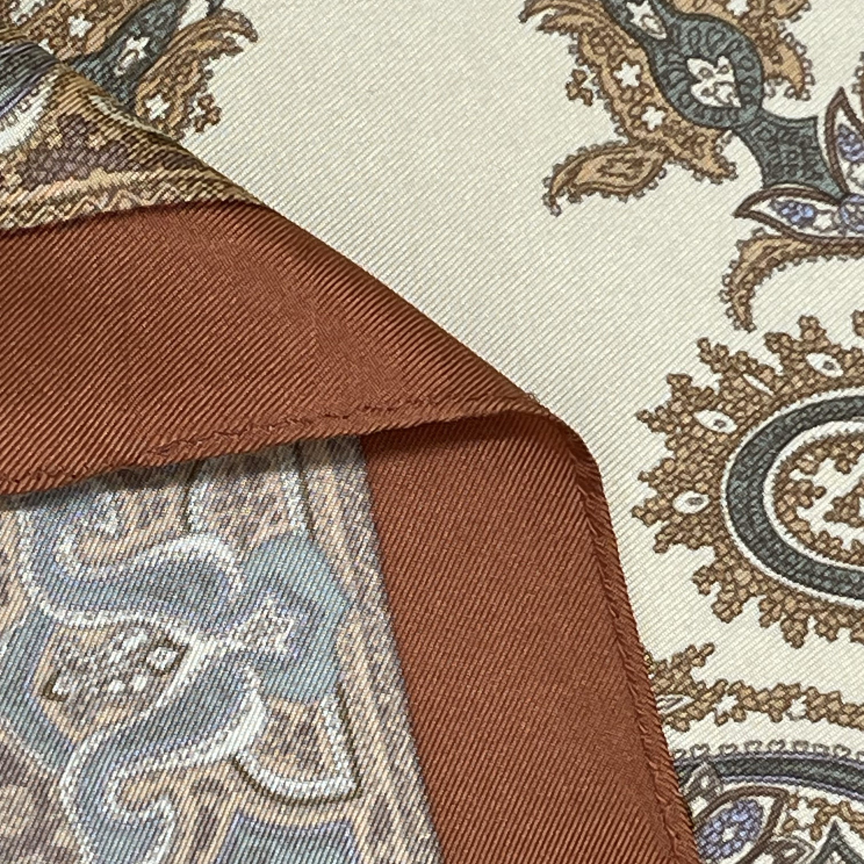 Designer × Vintage Victoria Richard Silk Handkerchief / Scarves- 4300 Size ONE SIZE - 9 Thumbnail