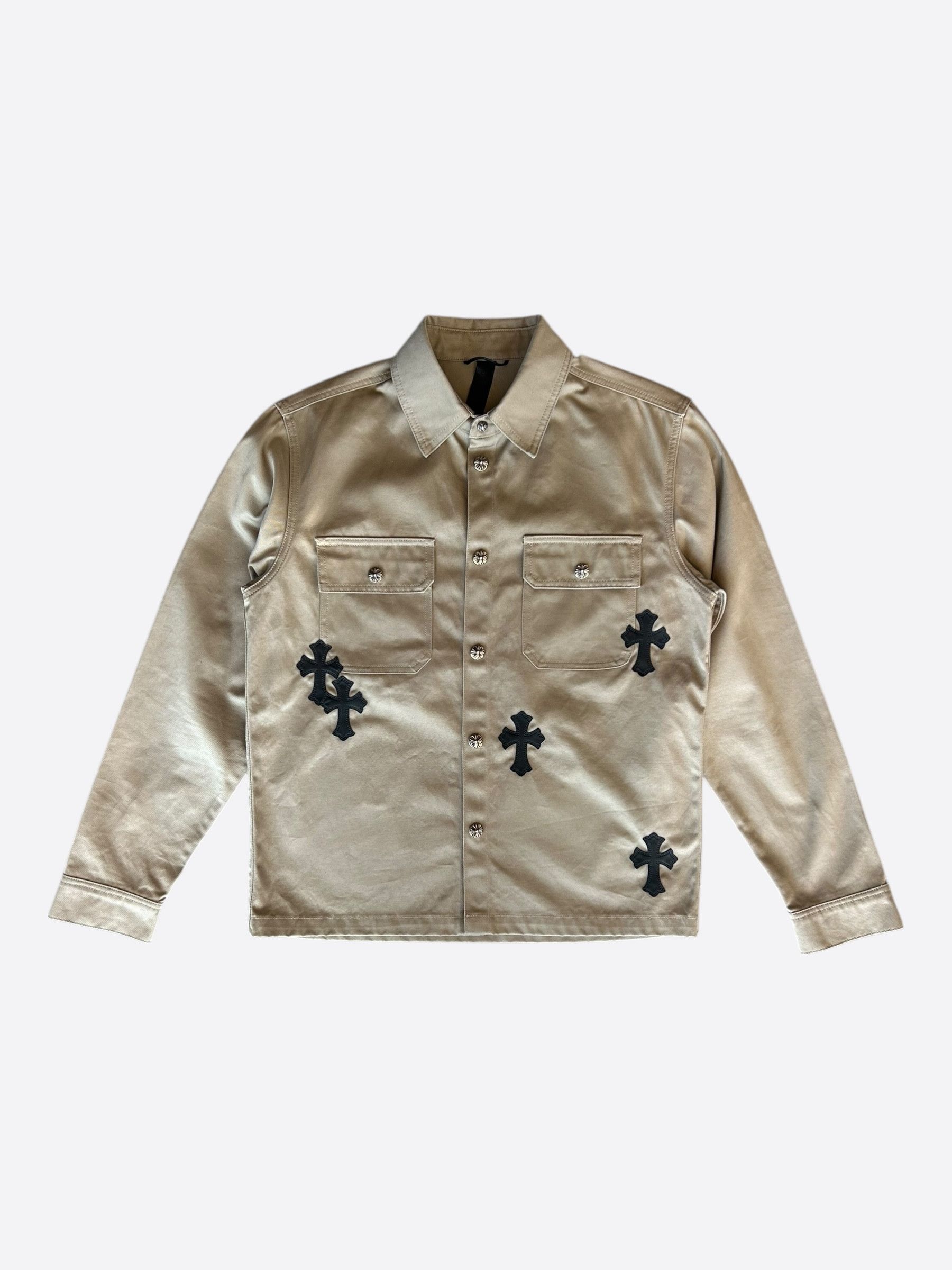 Chrome Hearts Chrome Hearts Tan & Black Cross Patch Work Dog Jacket Size US M / EU 48-50 / 2 - 1 Thumbnail