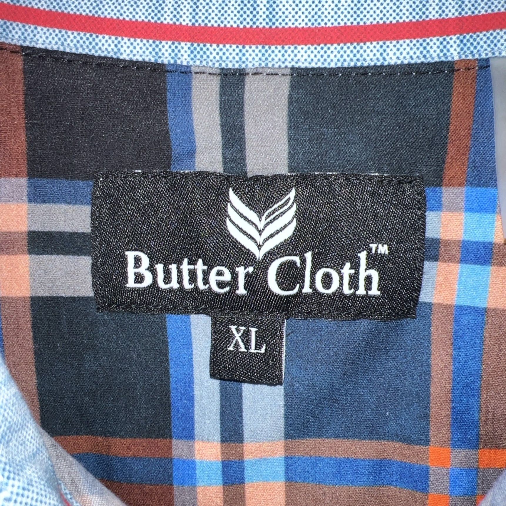 Vintage ButterCloth Blue Plaid Button-Up Shirt Mens XL Size Long Sleeve Size US XL / EU 56 / 4 - 3 Thumbnail