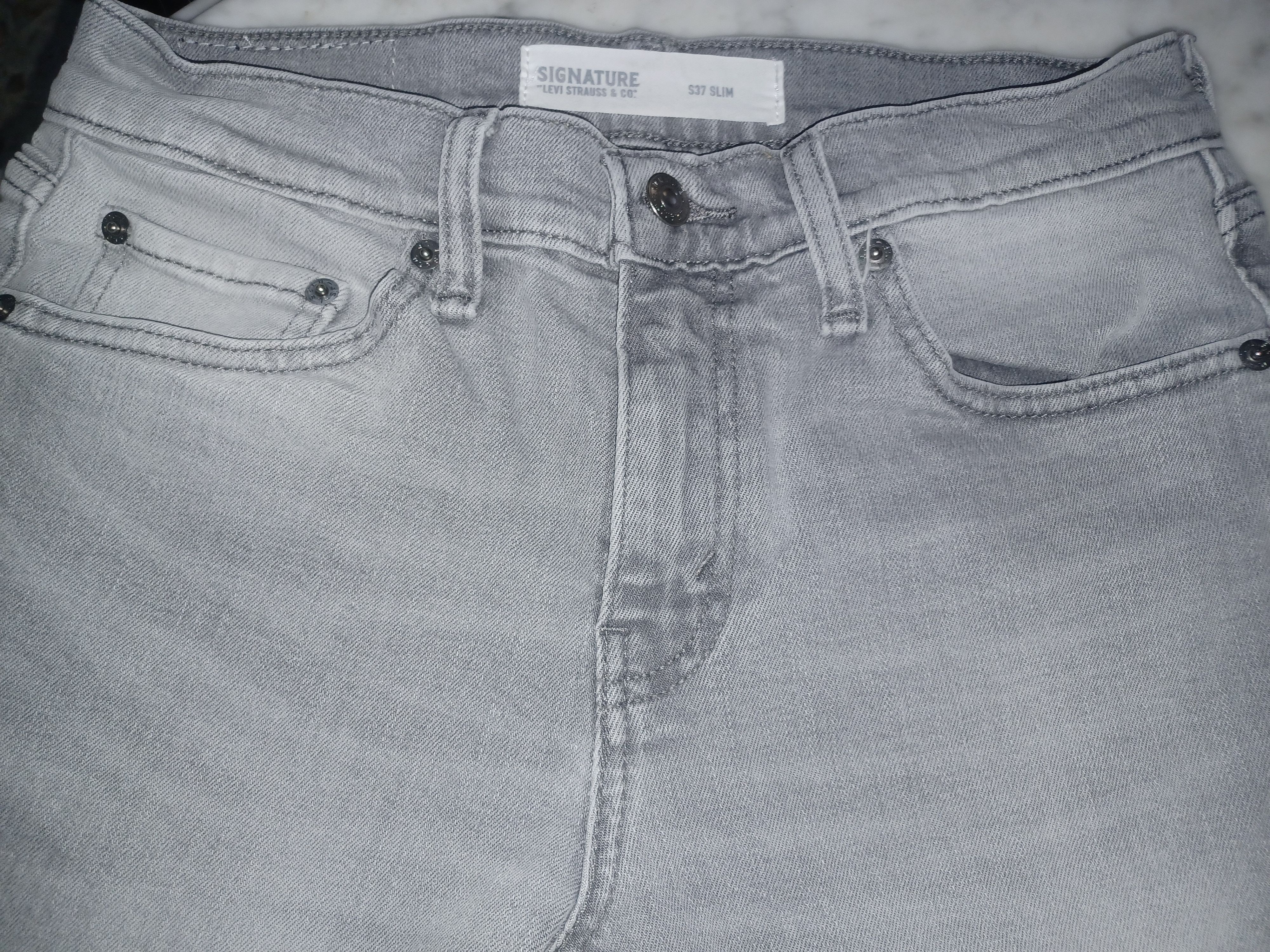 Levi's Levi's Signature Men's Jeans S37 Slim 29 x 30 Gray Size US 39 - 2 Thumbnail