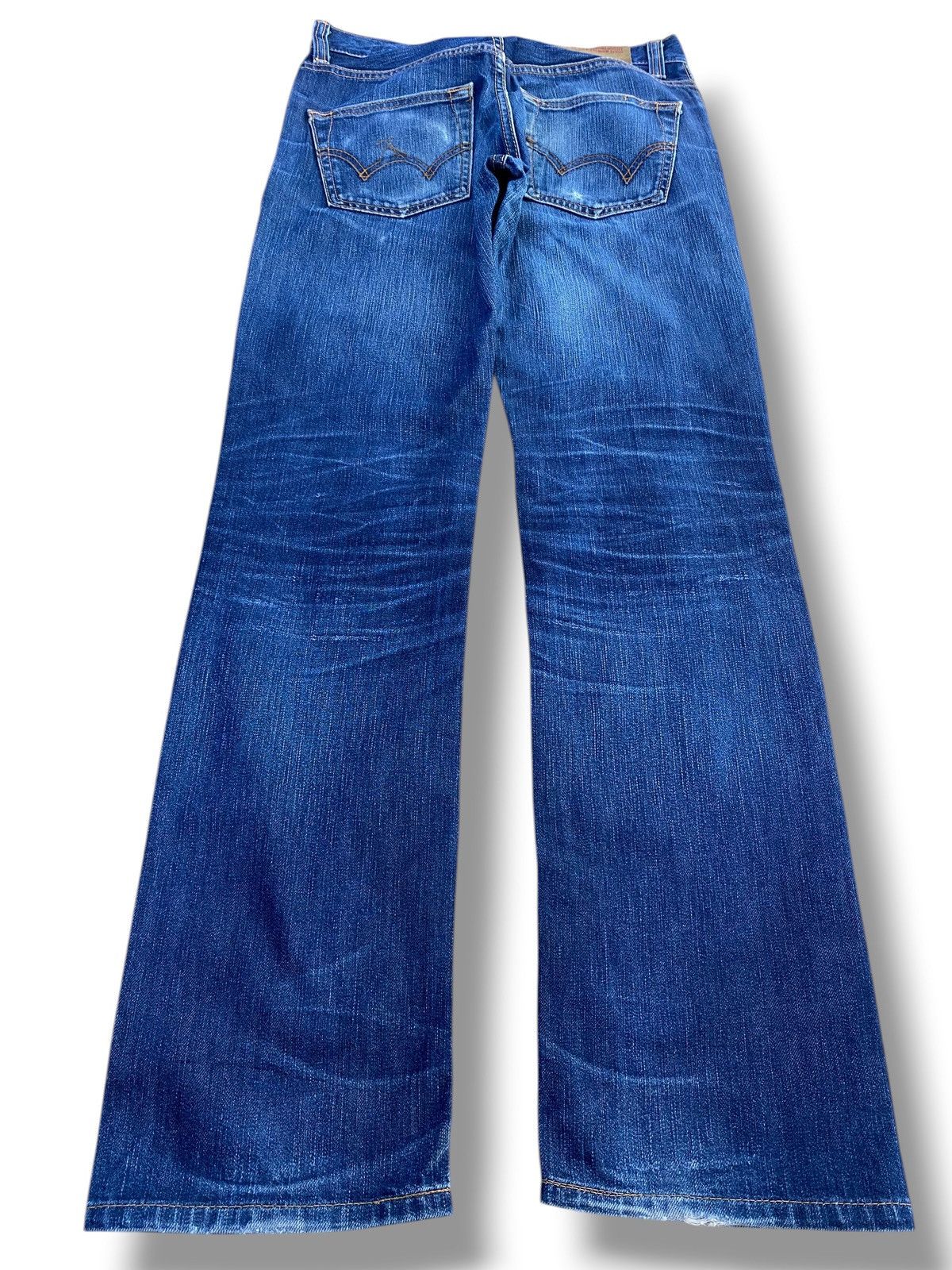 Edwin Vintage Edwin 503 Faded Dark Wash Style Straight Cut Jeans Size US 30 / EU 46 - 3 Thumbnail