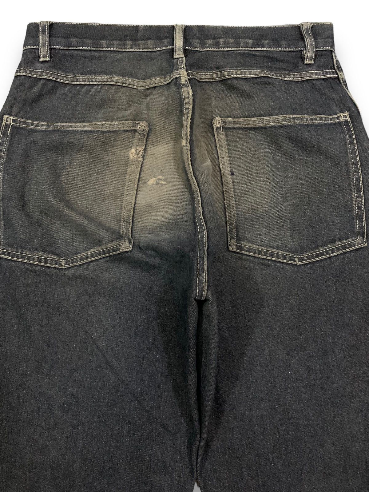 GU × Undercover Vintage Japanese Brand GU Faded Baggy Loose Ripped Jeans Size US 30 / EU 46 - 13 Thumbnail