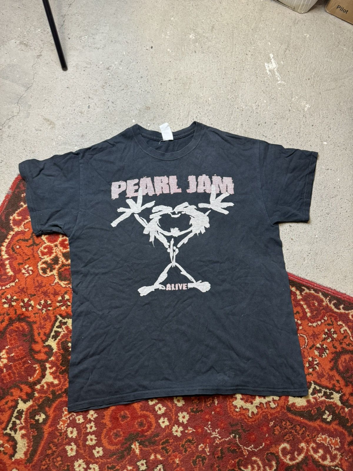 ミュージシャン PEARL JAM VINTAGE T 2003 VINTAGE 2003 PEARL JAM RIOT ACT NORTH AMERICA TOUR ROCK T-SHIRT