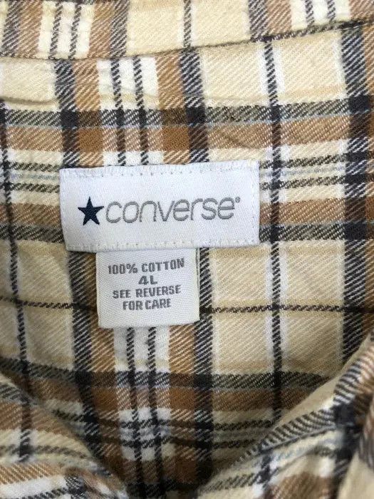Converse Converse plaid tartan Flannel Shirt 👕 Size US XL / EU 56 / 4 - 3 Thumbnail