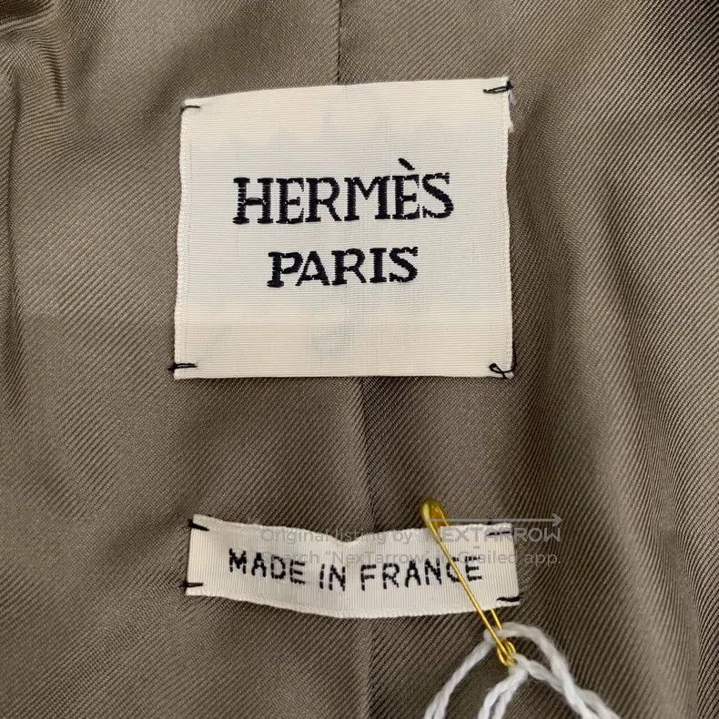 Hermes Hermes Brown Wool Long Sleeve Suit Set Size XS / US 0-2 / IT 36-38 - 5 Thumbnail