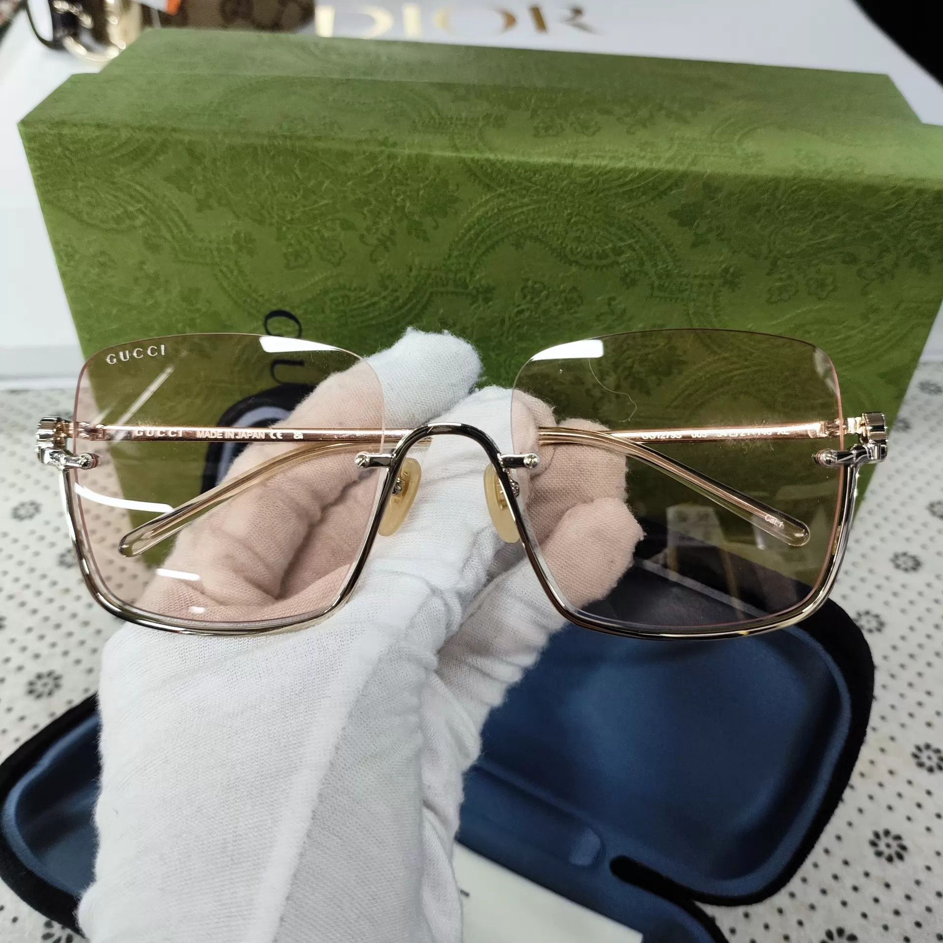 Gucci Gucci Women's Pink Sunglasses Size ONE SIZE - 3 Thumbnail