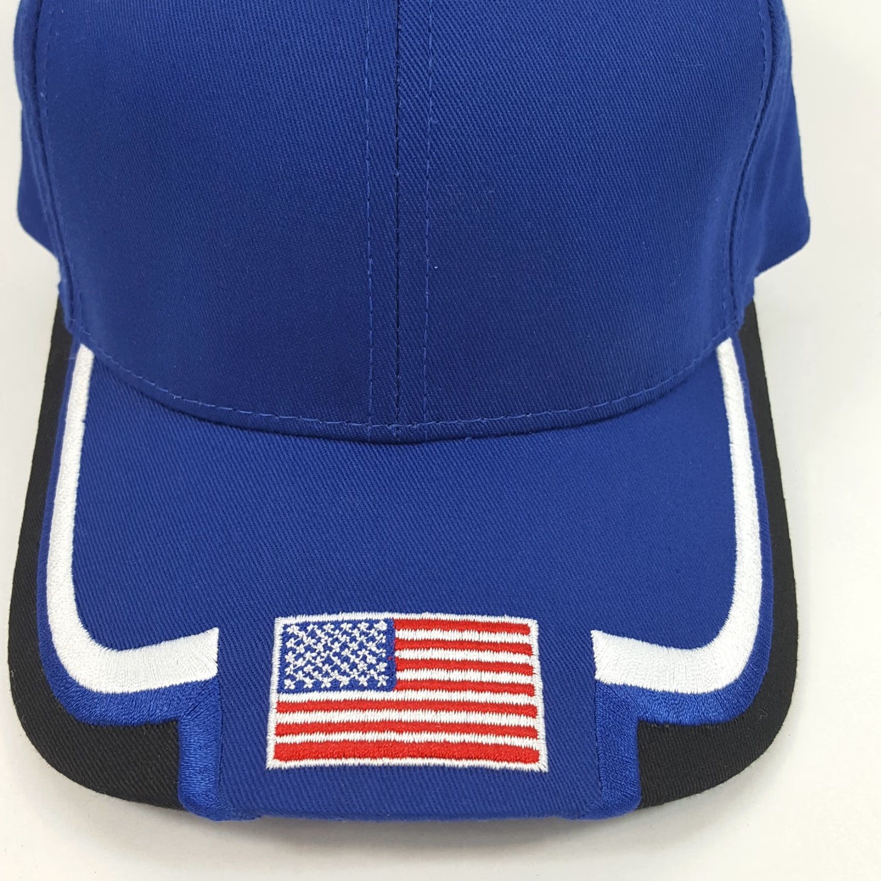 Vintage VINTAGE Town Talk 90s USA Flag Baseball Cap Hat Adjustable One Size Blue Mens Size ONE SIZE - 2 Thumbnail