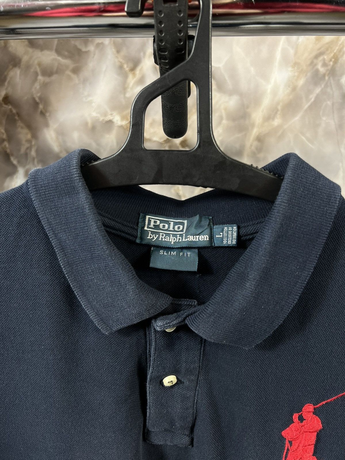 Polo Ralph Lauren × Vintage Vintage Polo Ralph Lauren Distressed Y2k Polo Size US L / EU 52-54 / 3 - 3 Thumbnail