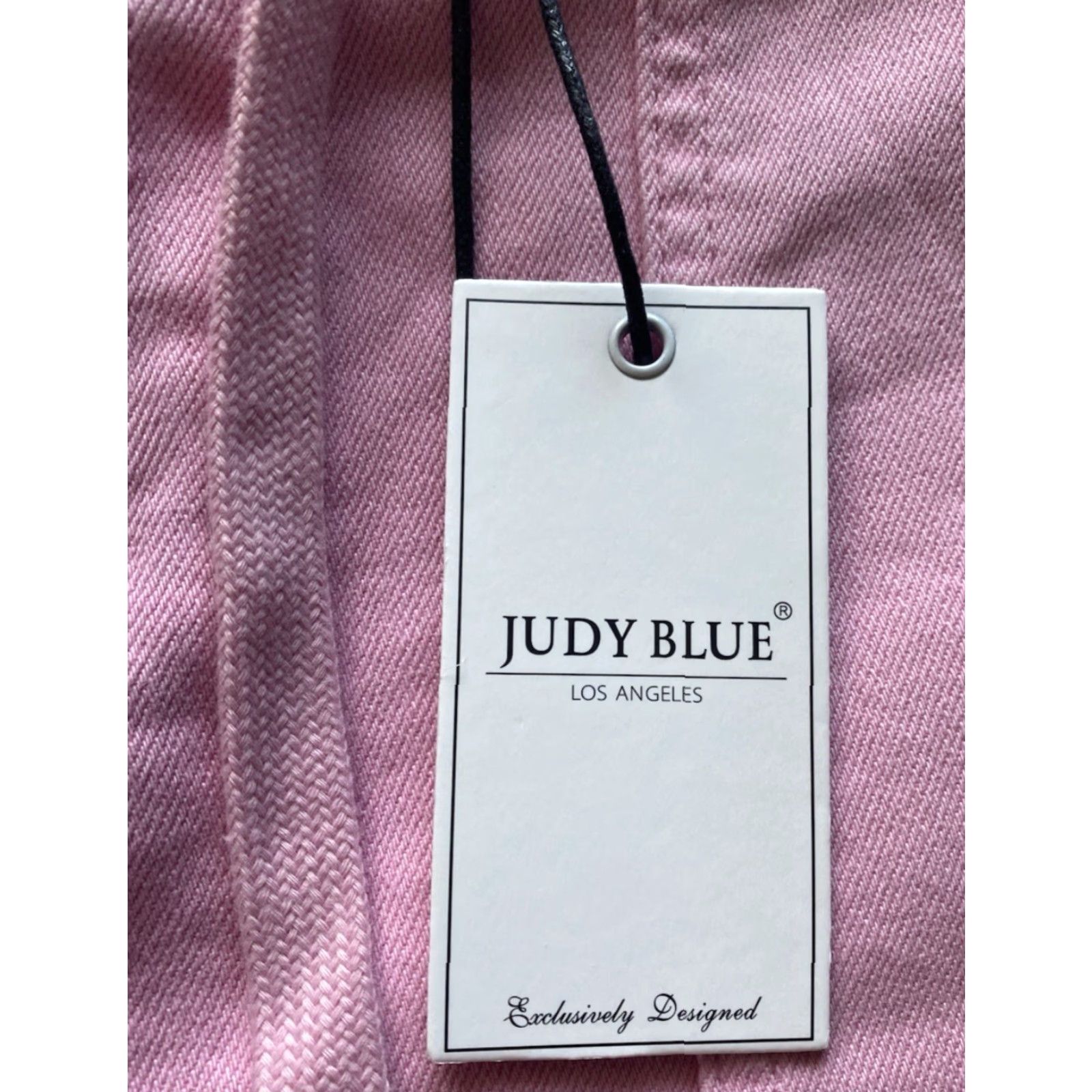 Vintage NWT NEW Judy Blue Jeans Women 11/30 Pink High Waist Garment Dyed Drawtie Pockets Stretch Jogger Size 32" / US 10 / IT 46 - 4 Thumbnail