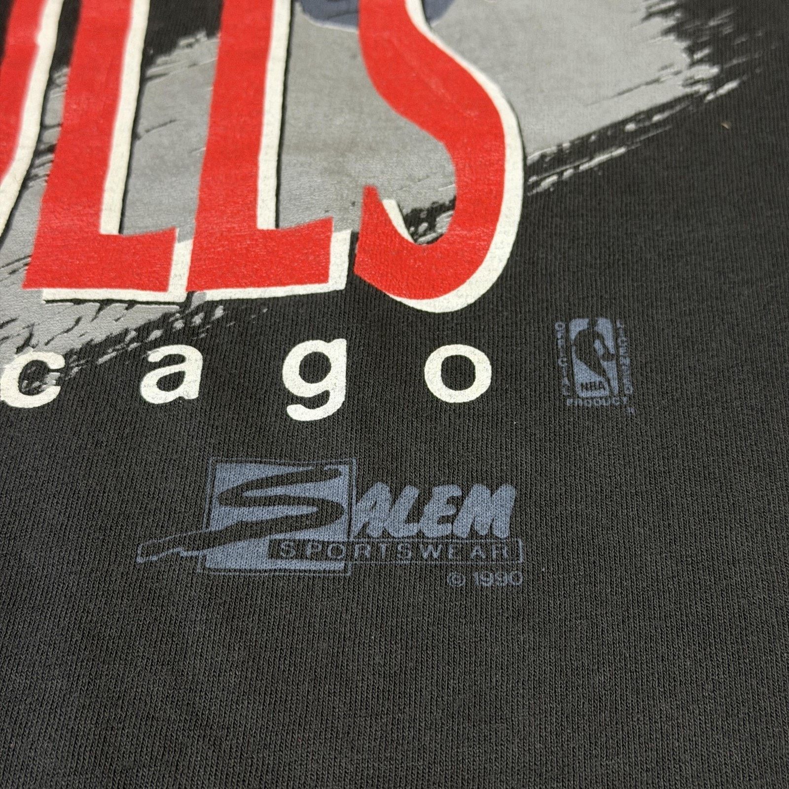 Salem Sportswear Vintage Chicago Bulls Shirt Mens XL Black NBA Basketball Size US XL / EU 56 / 4 - 5 Thumbnail