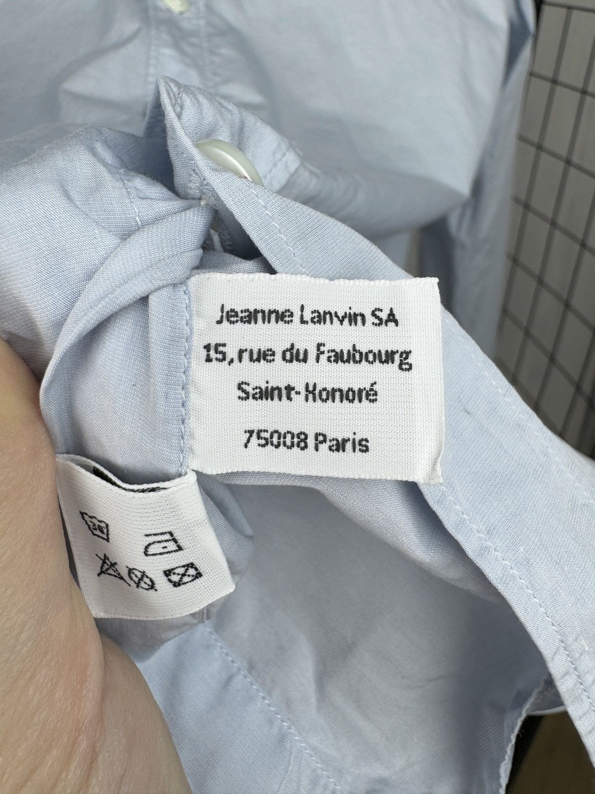 Lanvin Lanvin blue double collar long sleeve shirt Size US S / EU 44-46 / 1 - 11 Thumbnail