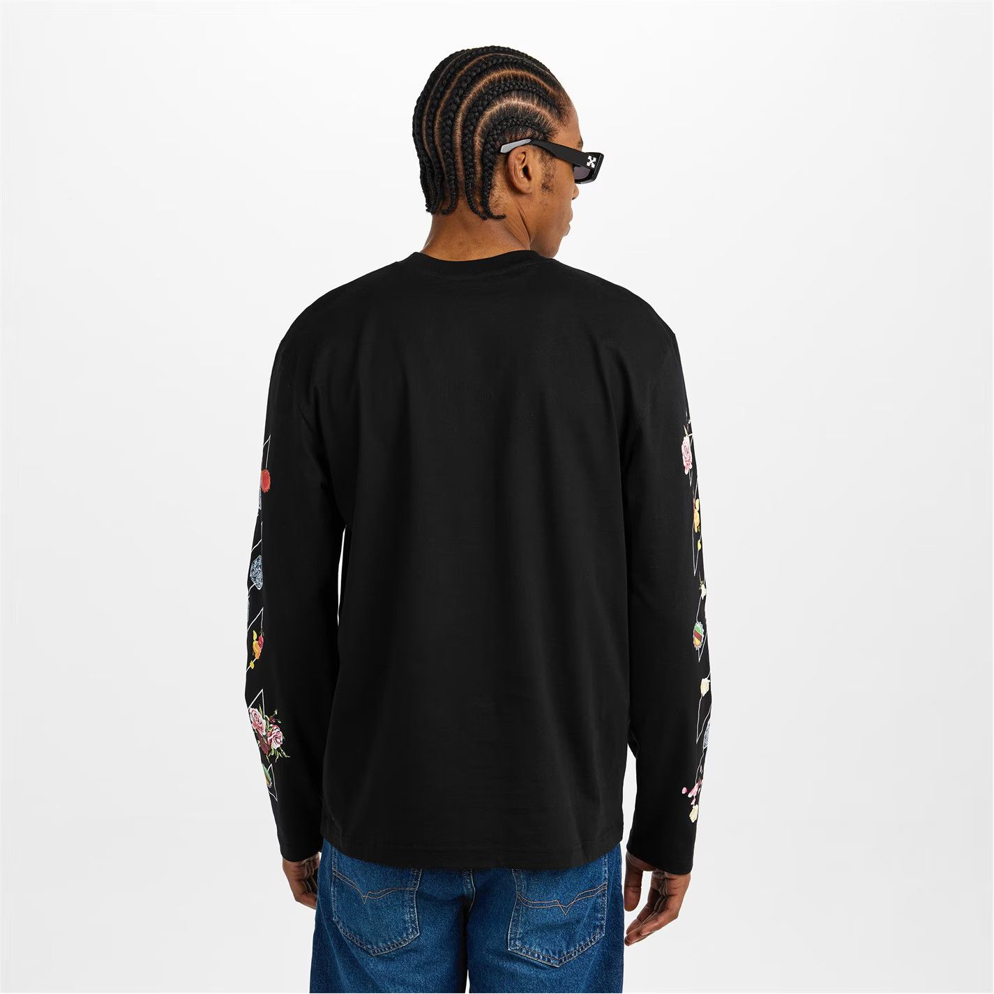 Off-White o1g2r1mq0226 Diag Skate T Long Sleeve T-Shirt In Black Size US L / EU 52-54 / 3 - 4 Thumbnail