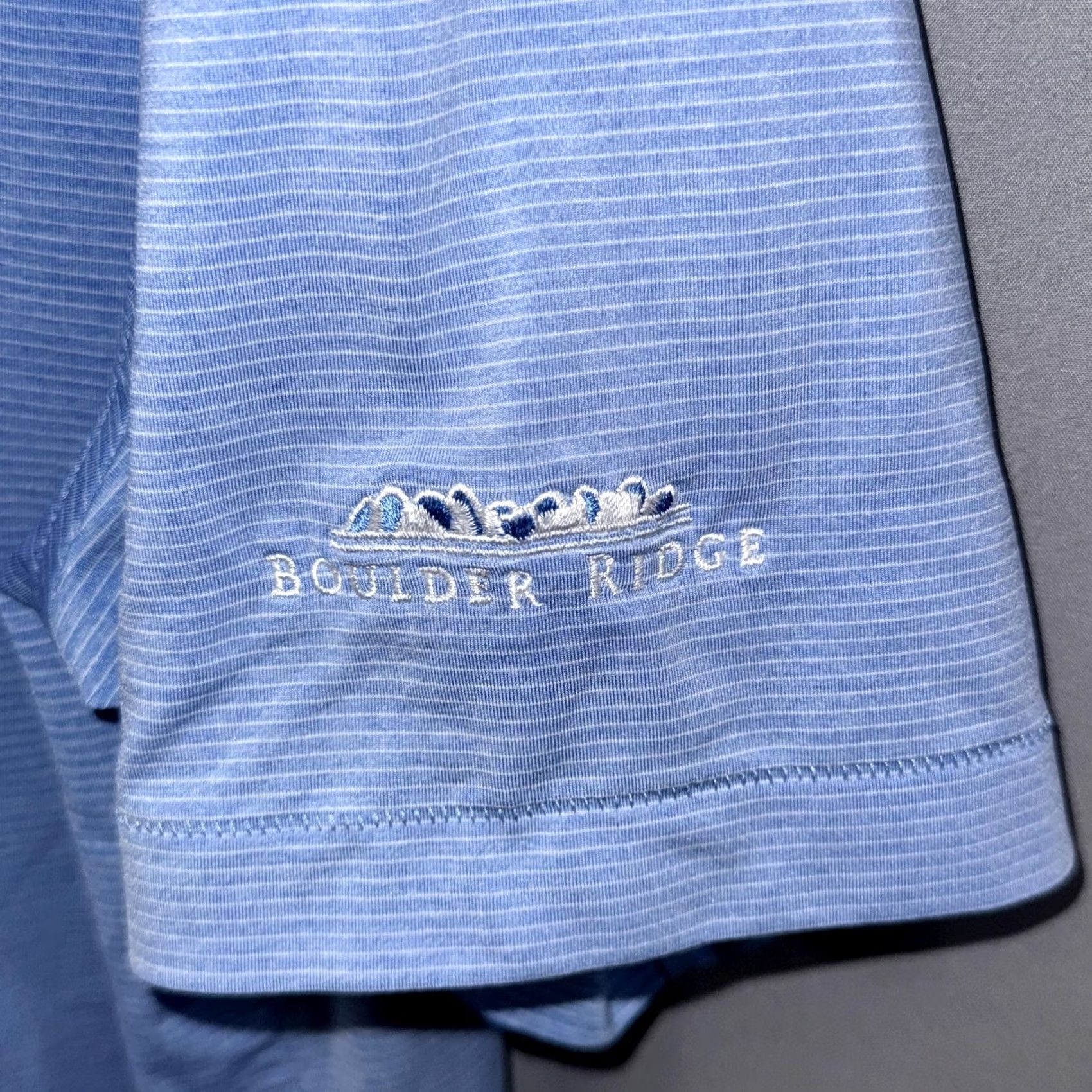 Peter Millar Peter Millar Polo Shirt Mens Large Blue Summer Comfort Boulder Ridge Golf Stretch Size US L / EU 52-54 / 3 - 5 Thumbnail
