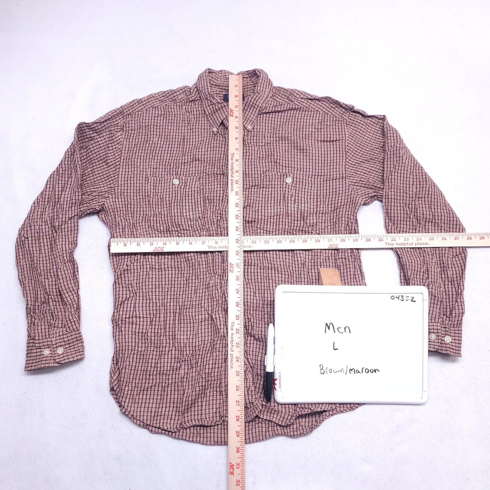 Dockers Dockers Flannel Casual Button Up Shirt Mens Size Large Brown Size US L / EU 52-54 / 3 - 6 Thumbnail
