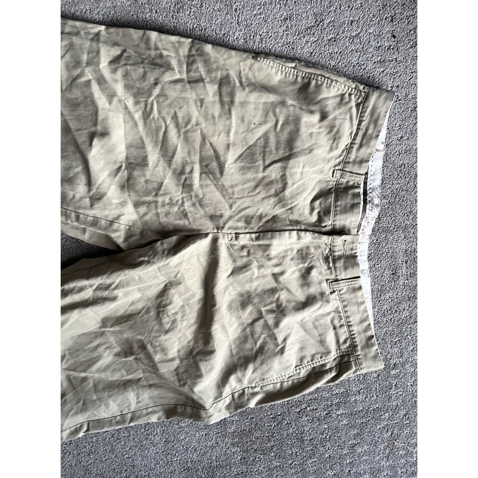Tommy Bahama VINTAGE Tommy Bahama Pants Mens 36x28 Beige Chino Silk Blend Flat Front Relaxed 36 28 Beige Mens Pants Size US 36 / EU 52 - 5 Thumbnail