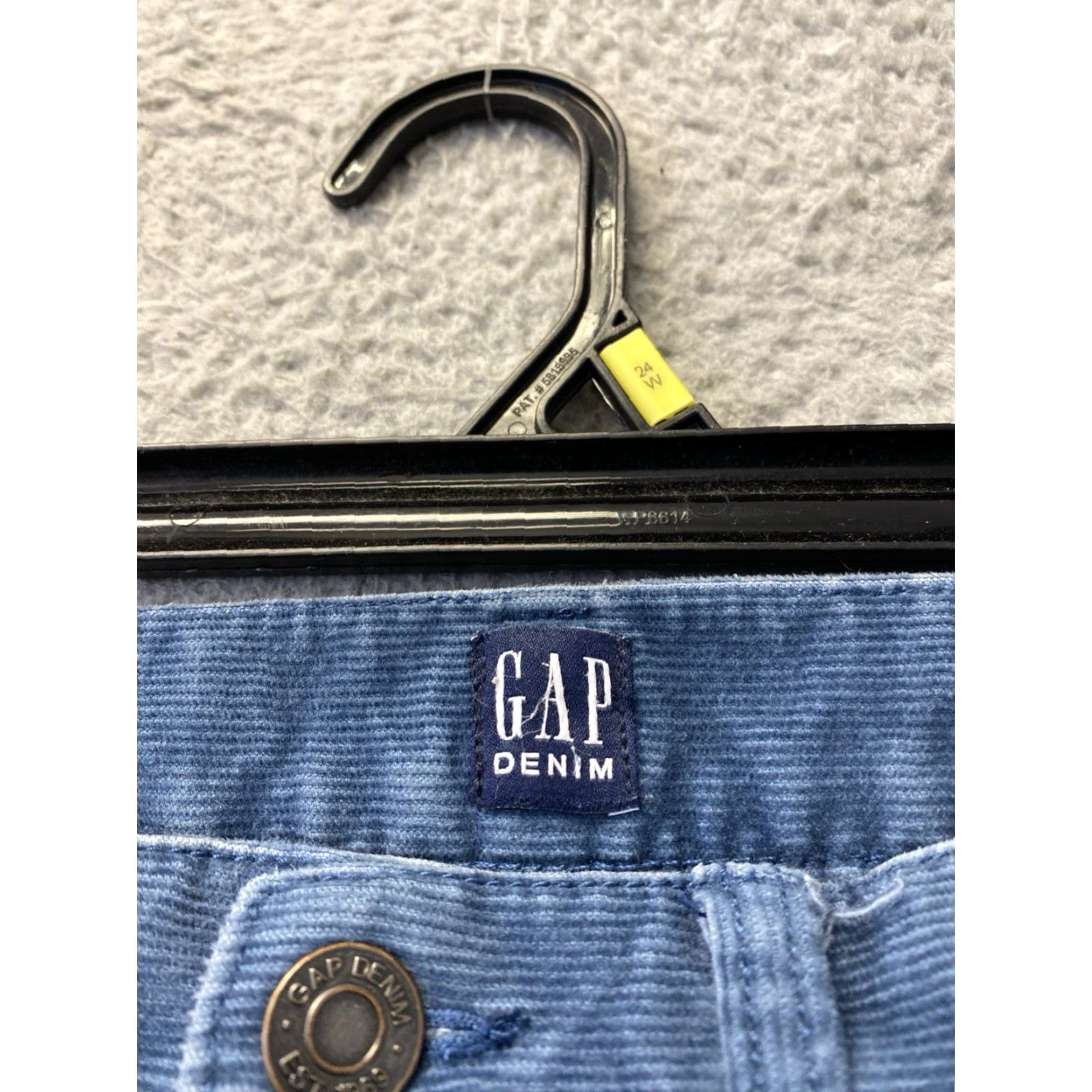 Gap GAP 1969 Garment Dyed Corduroy Jeans Pants Men’s 31x34 Blue Casual Comfort Denim/Jeans Size US 31 - 3 Thumbnail