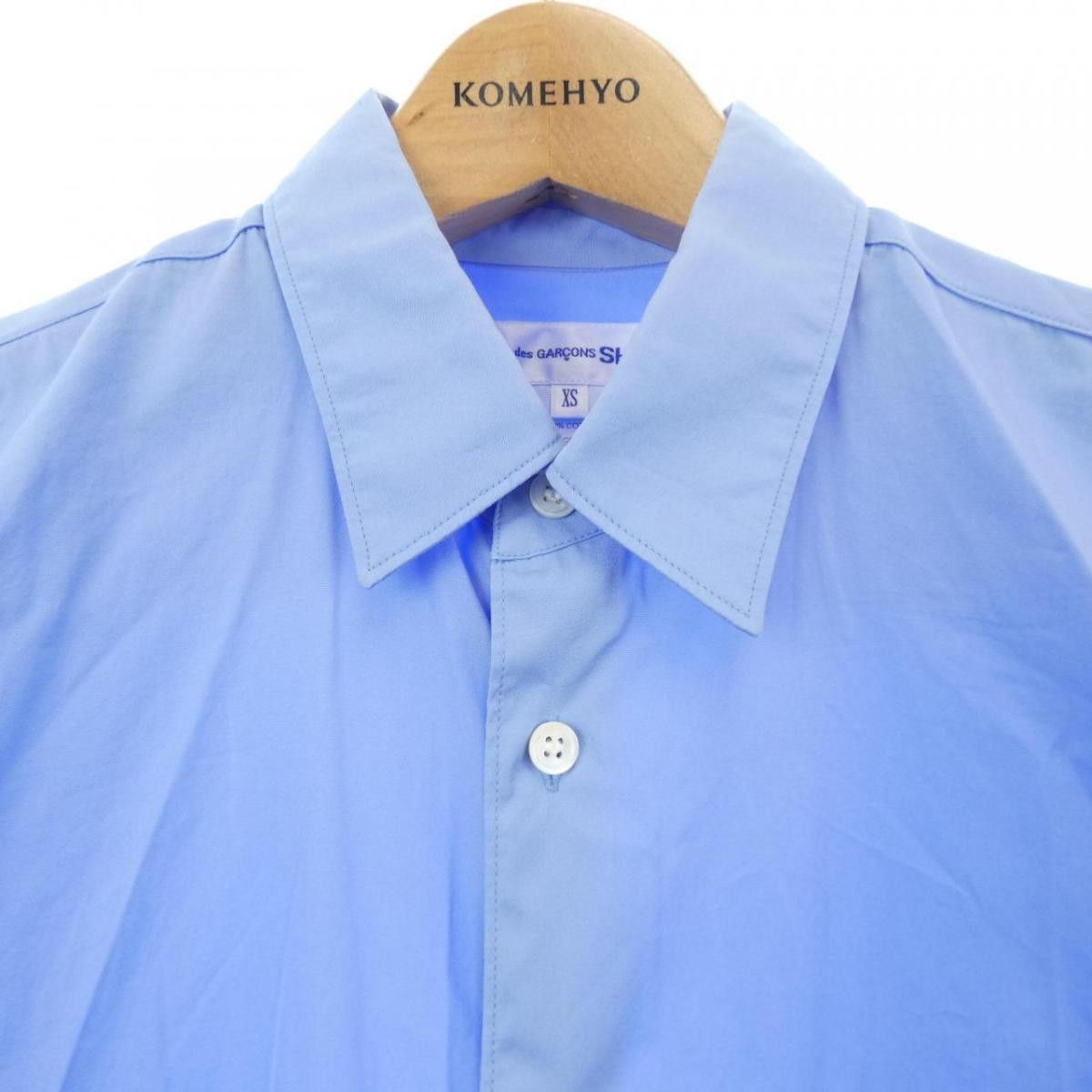 Comme des Garcons SHIRT Shirt Long Sleeve Chest Pocket Button Up Cotton Blue Size US XS / EU 42 / 0 - 3 Thumbnail