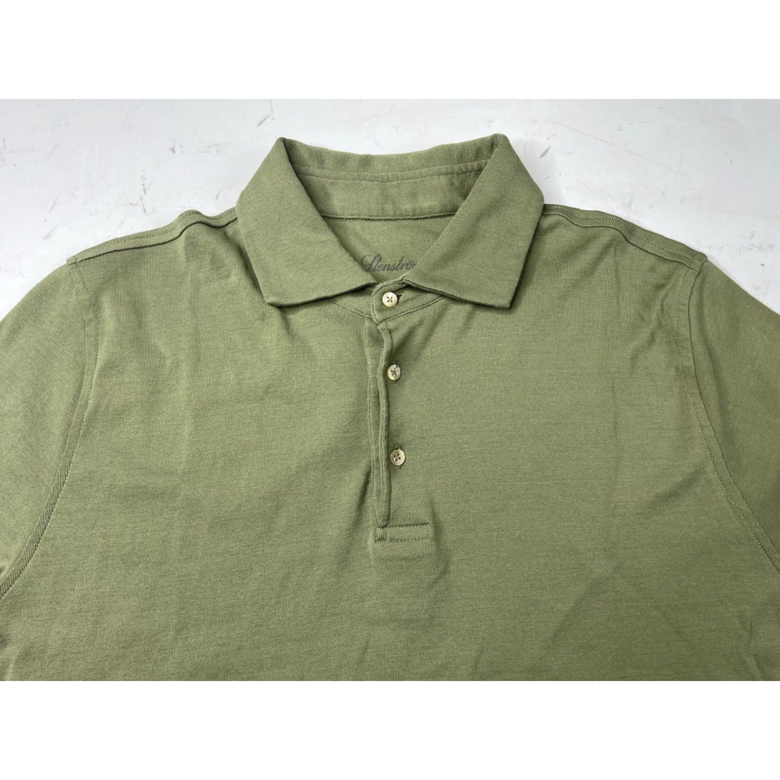 Vintage Stenstroms Polo Shirt Men Green 2XL Slim Fit Slim Regular Size XXL Shirts Men’s Size US XXL / EU 58 / 5 - 2 Thumbnail