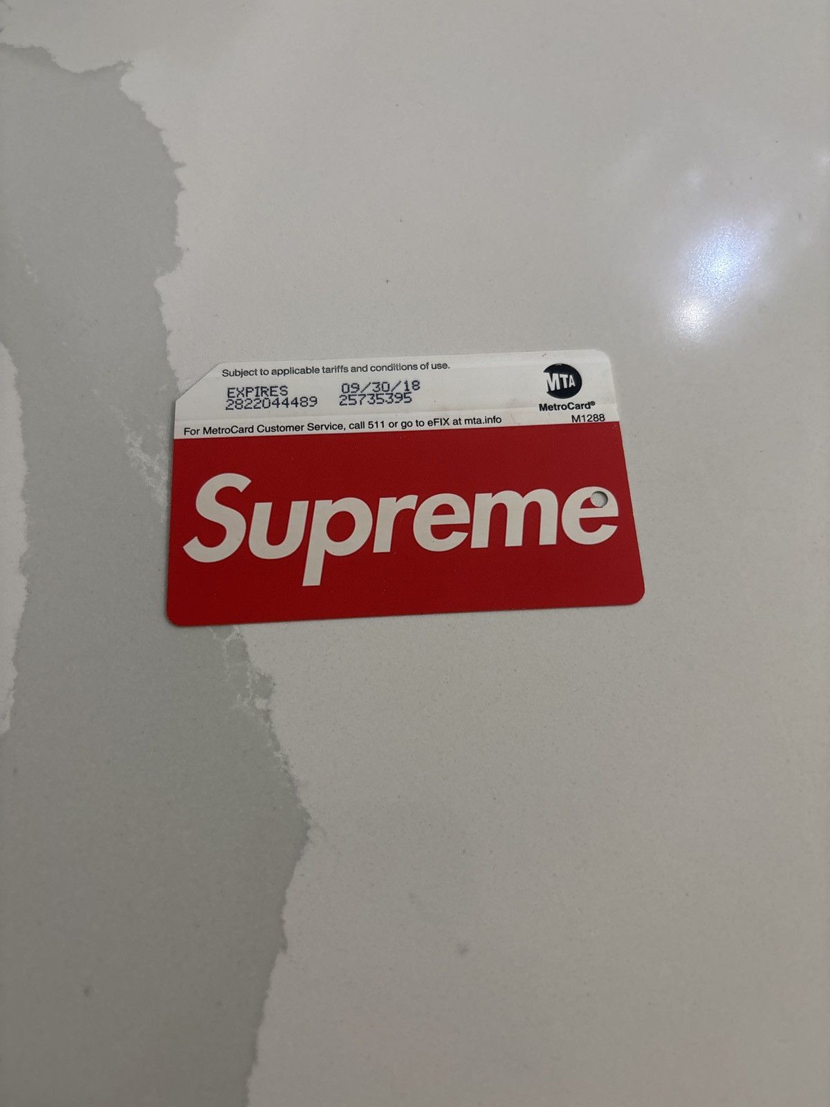 Supreme Supreme MTA MetroCard Size ONE SIZE - 1 Thumbnail