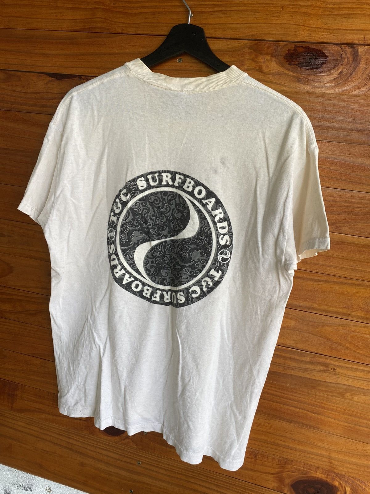 Vintage Vintage T&C Surf Designs Yin Yang Logo T-Shirt Made in USA Size US M / EU 48-50 / 2 - 4 Thumbnail
